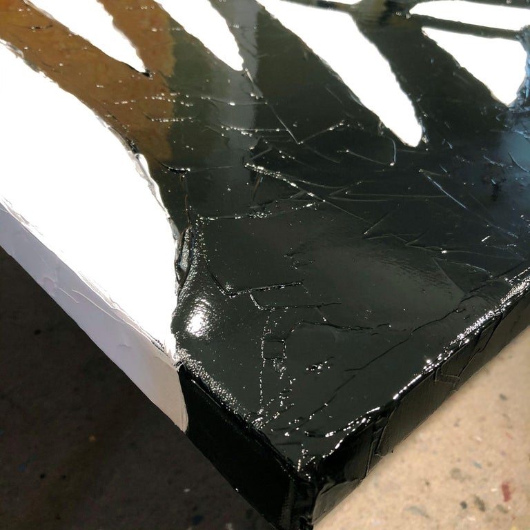 Bill Stone FLATTEN THE CURVE, Painting, Oil on Canvas For Sale at 1stDibs