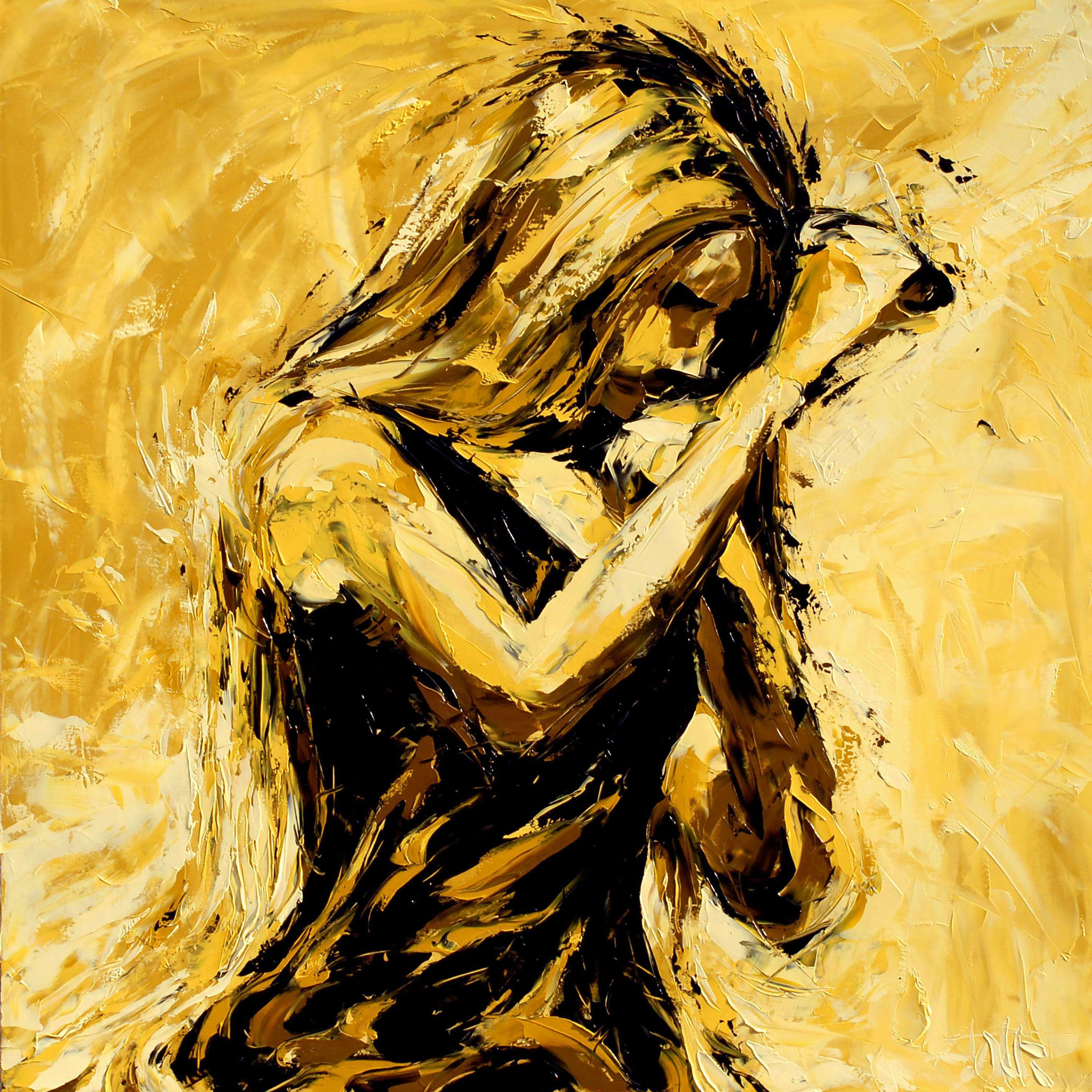 FLINCH 3, Pittura, Olio su tela - Painting di Bill Stone