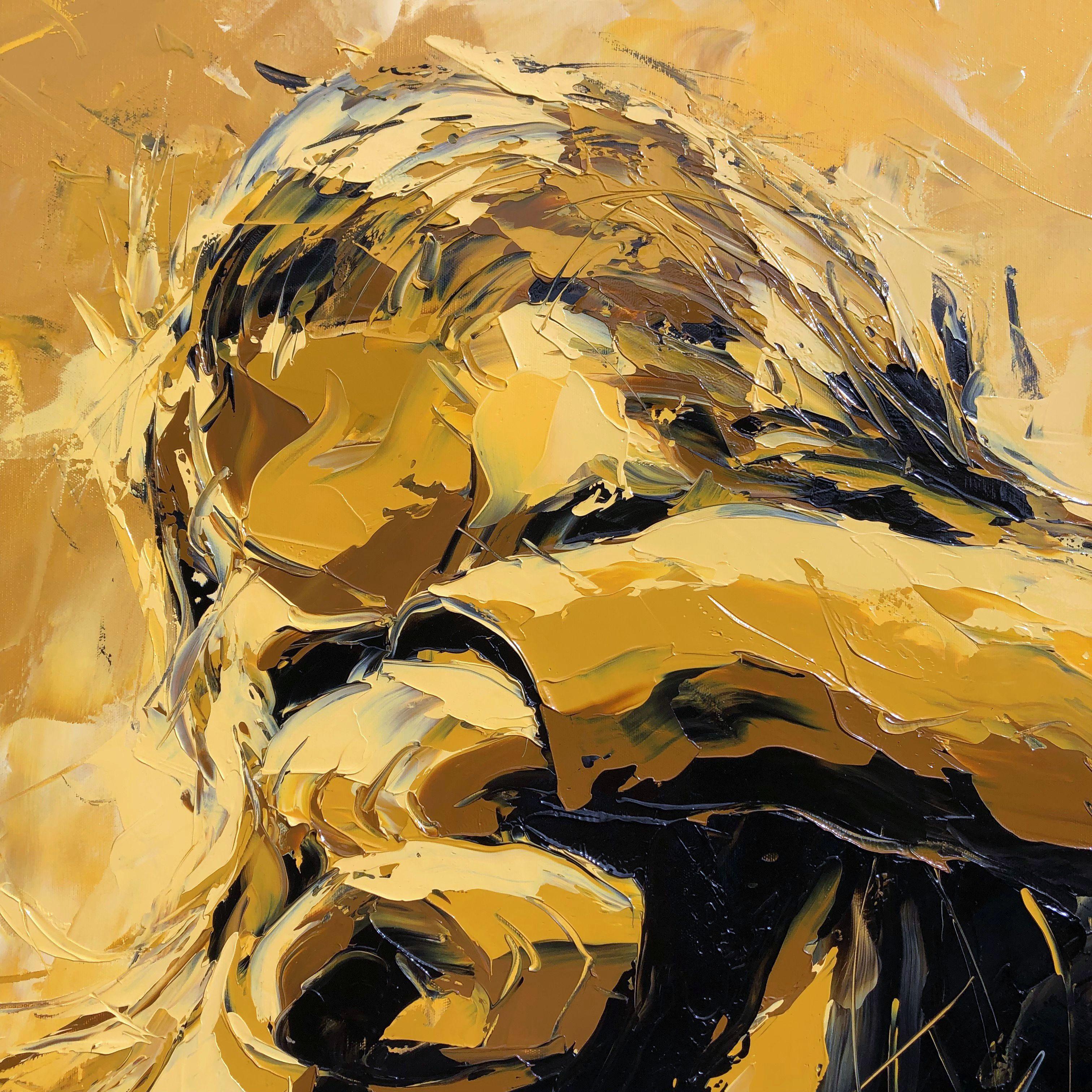 FLINCH 6, Pittura, Olio su tela in vendita 2