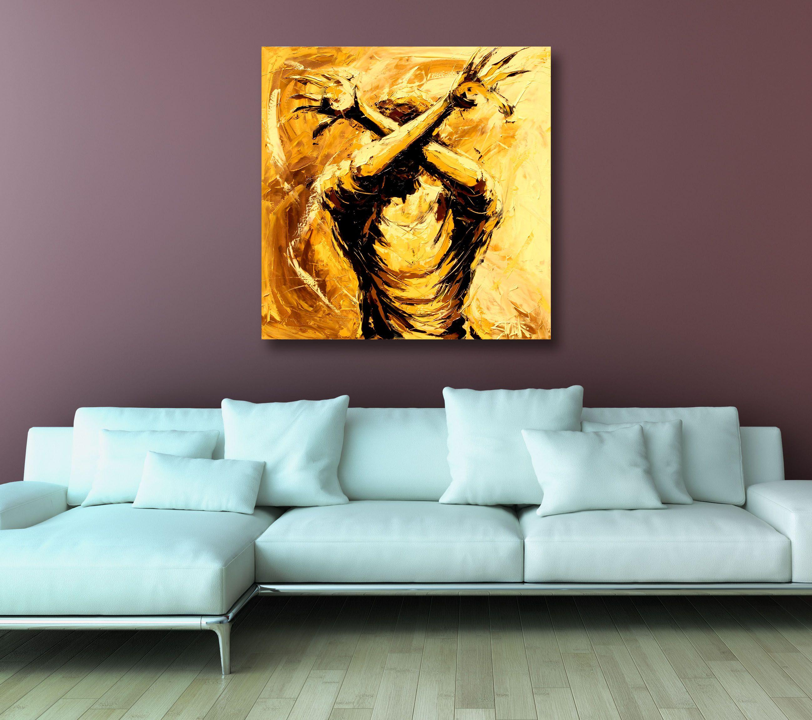 FLINCH X, Pittura, Olio su tela in vendita 1
