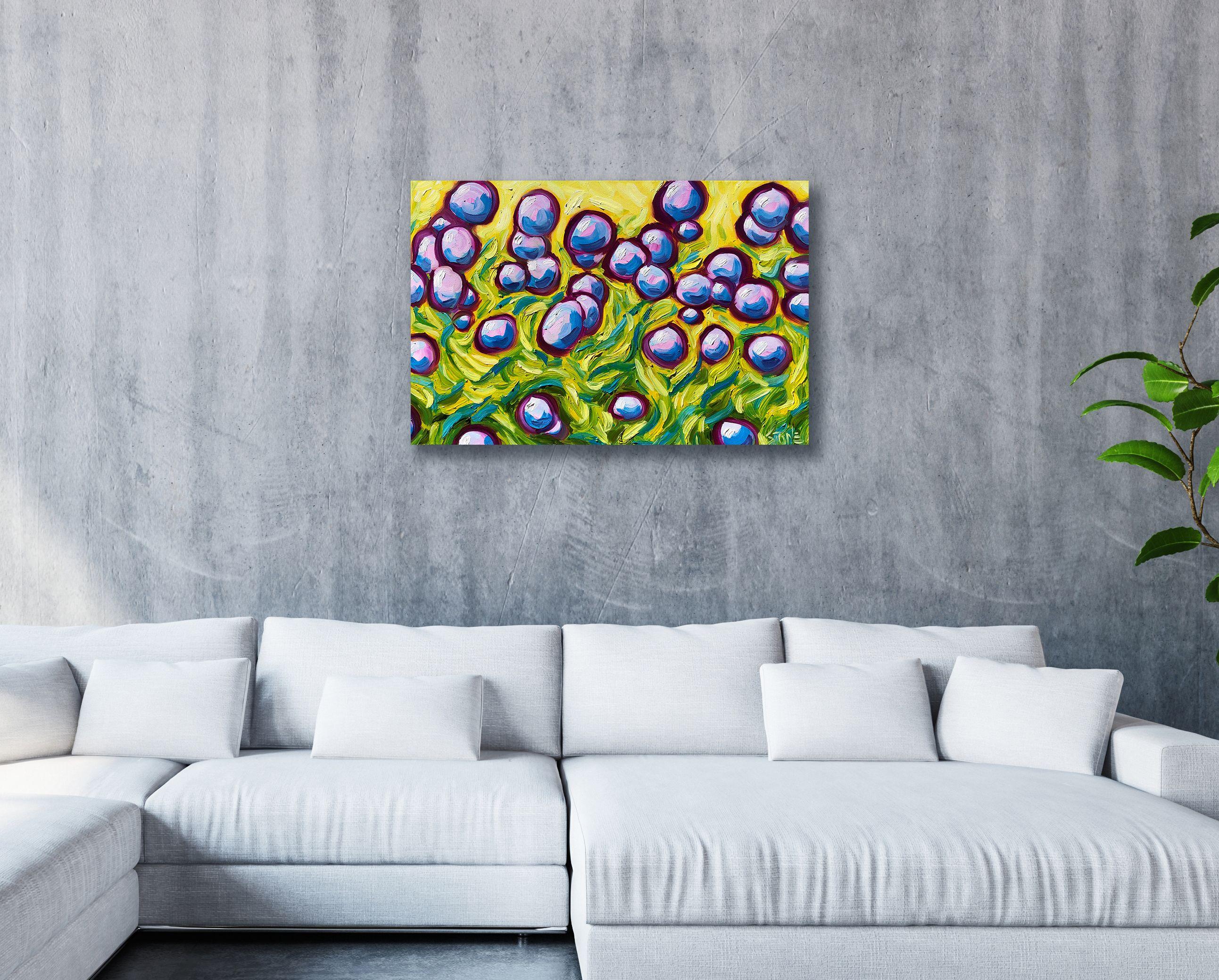 FLOATING GARDEN, Painting, Oil on Canvas For Sale 2