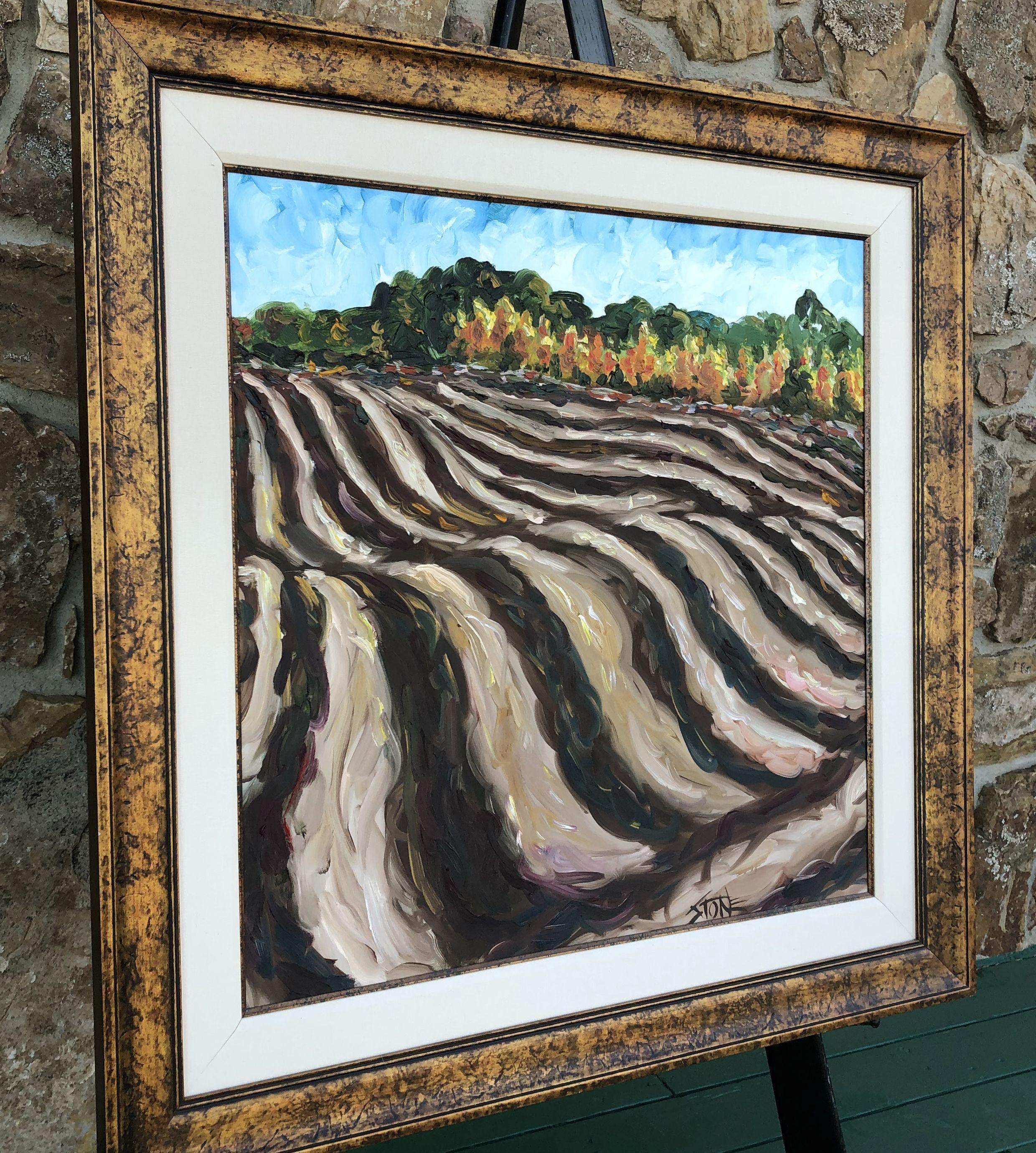 FURROWS, Painting, Oil on Canvas For Sale 2