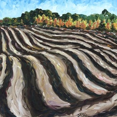 FURROWS, Gemälde, Öl auf Leinwand