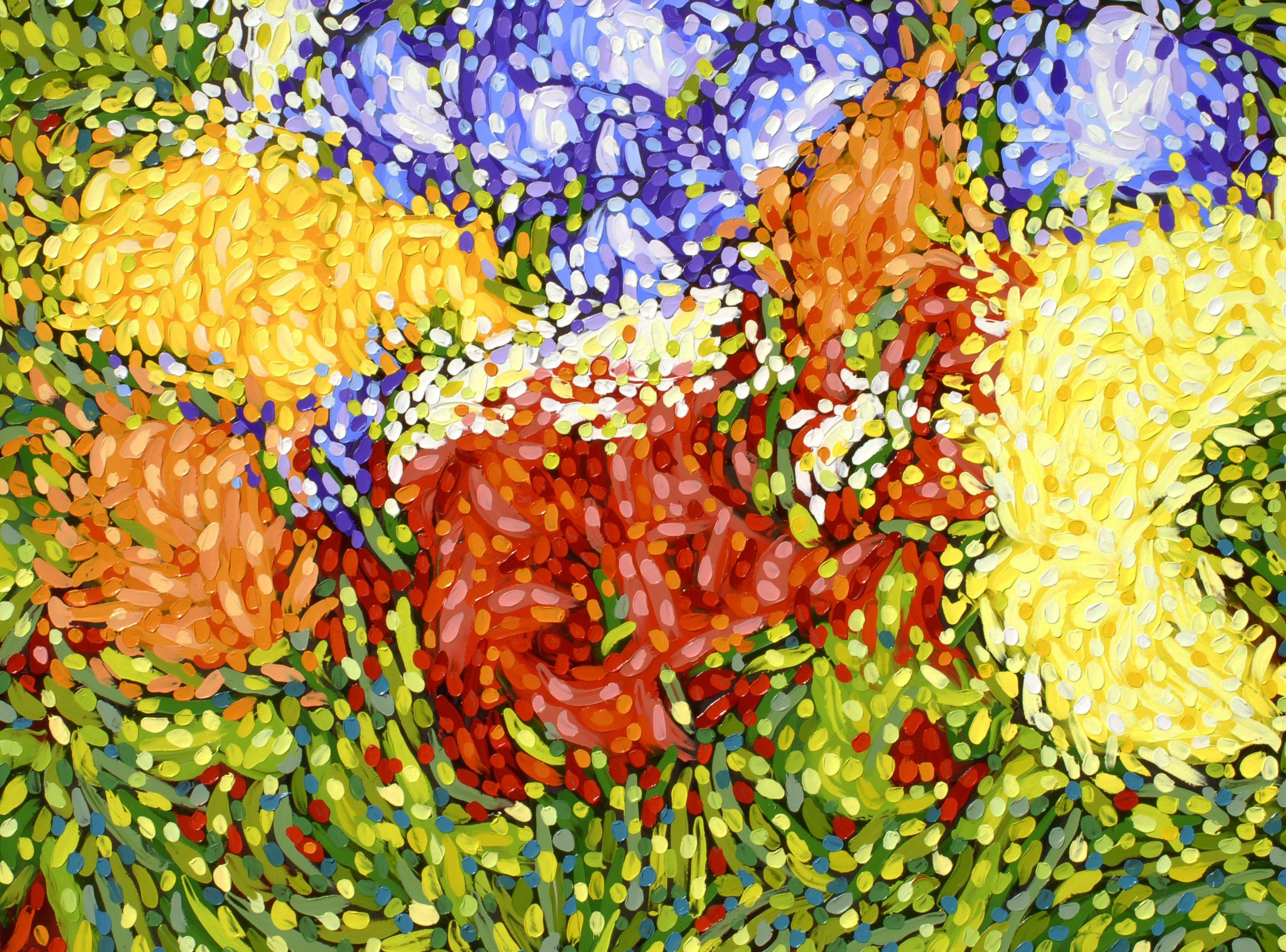 Bill Stone Abstract Painting - GARDEN 12, Painting, Oil on Canvas