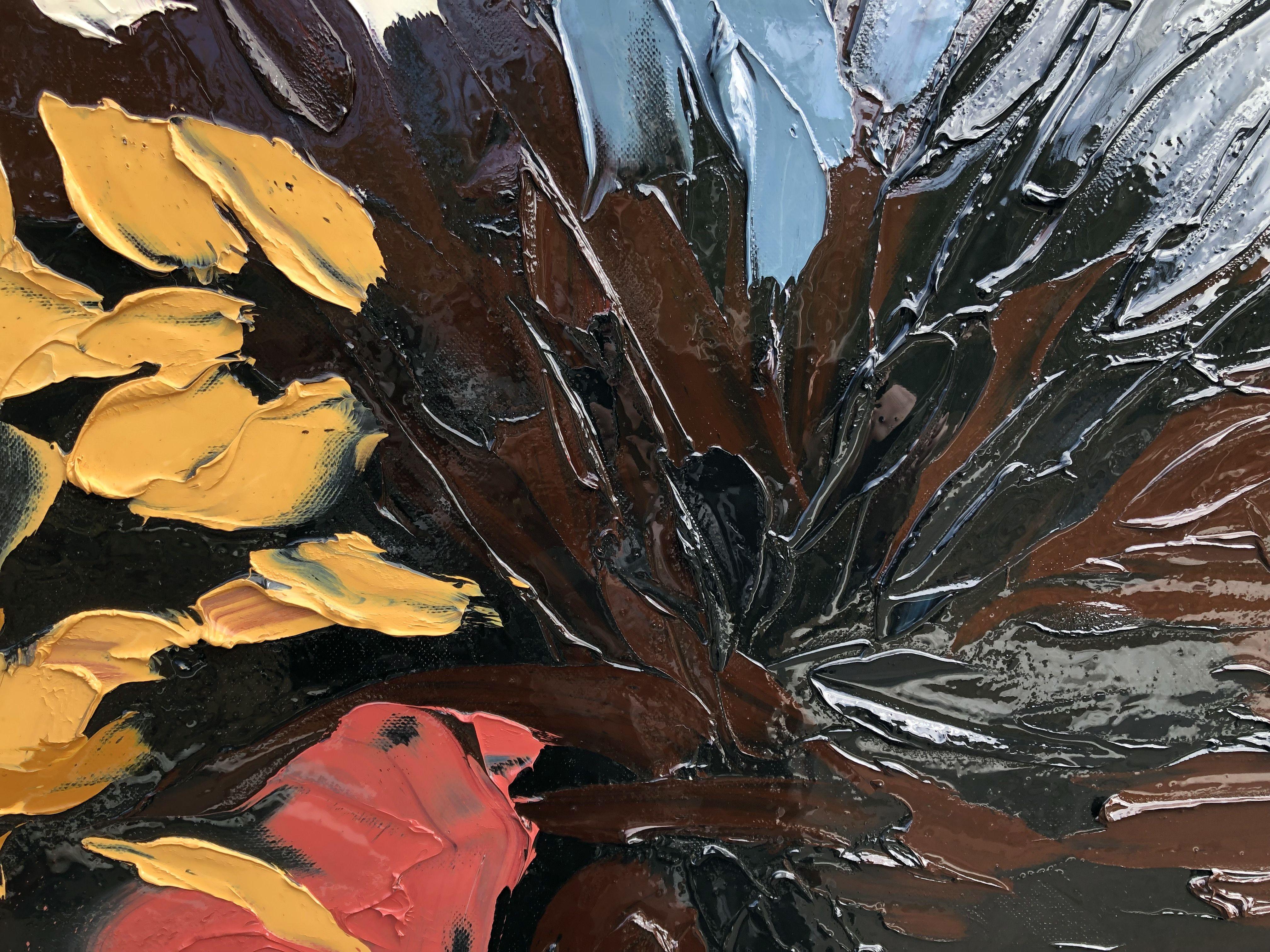 A volte ci si sente come un martello in testa. :: Pittura :: Astratta :: Questo pezzo viene fornito con un certificato ufficiale di autenticità firmato dall'artista :: Pronto da appendere: Yes :: Firmato: Yes :: Posizione della firma: in basso a
