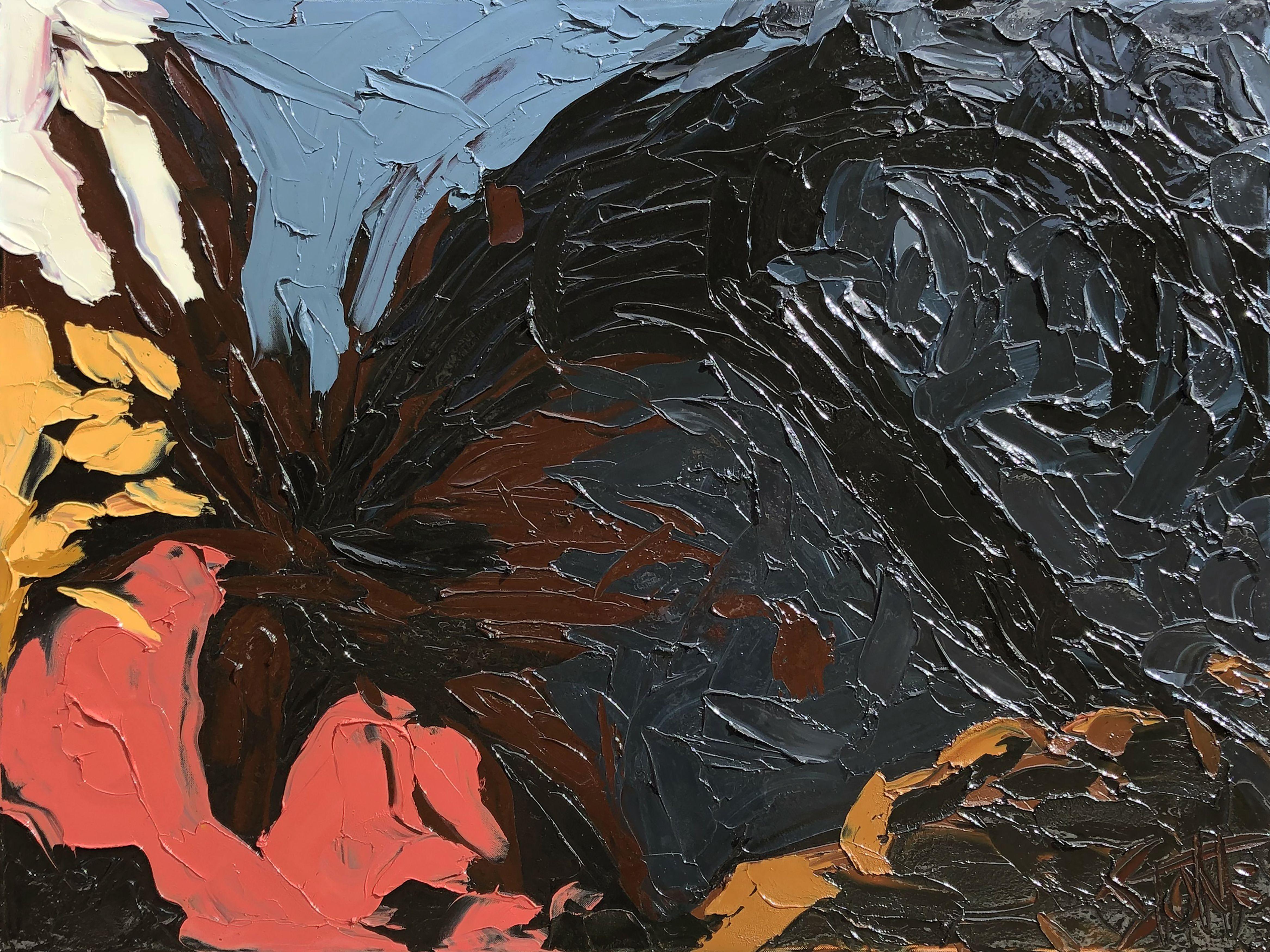 Abstract Painting di Bill Stone - HAMMERHEAD, Pittura, Olio su tela