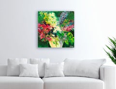 IMPRESSION IN PINK, Painting, Oil on Canvas