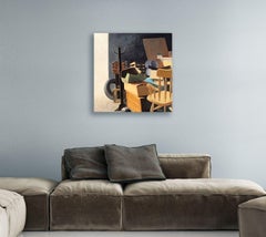 EN EL GRANERO, Pintura, Óleo sobre lienzo