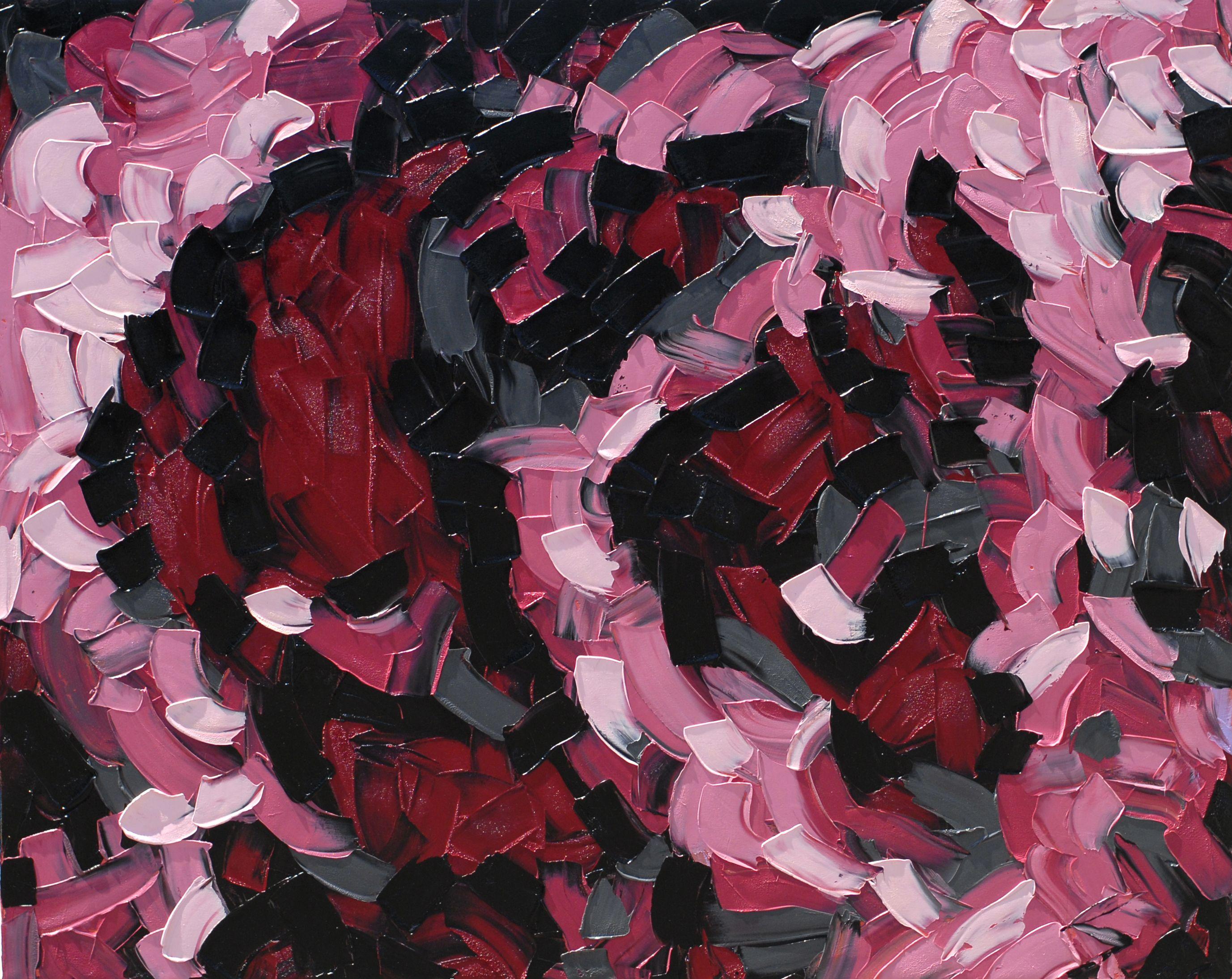 Bill Stone Abstract Painting - IN THE PINK, Painting, Oil on Canvas