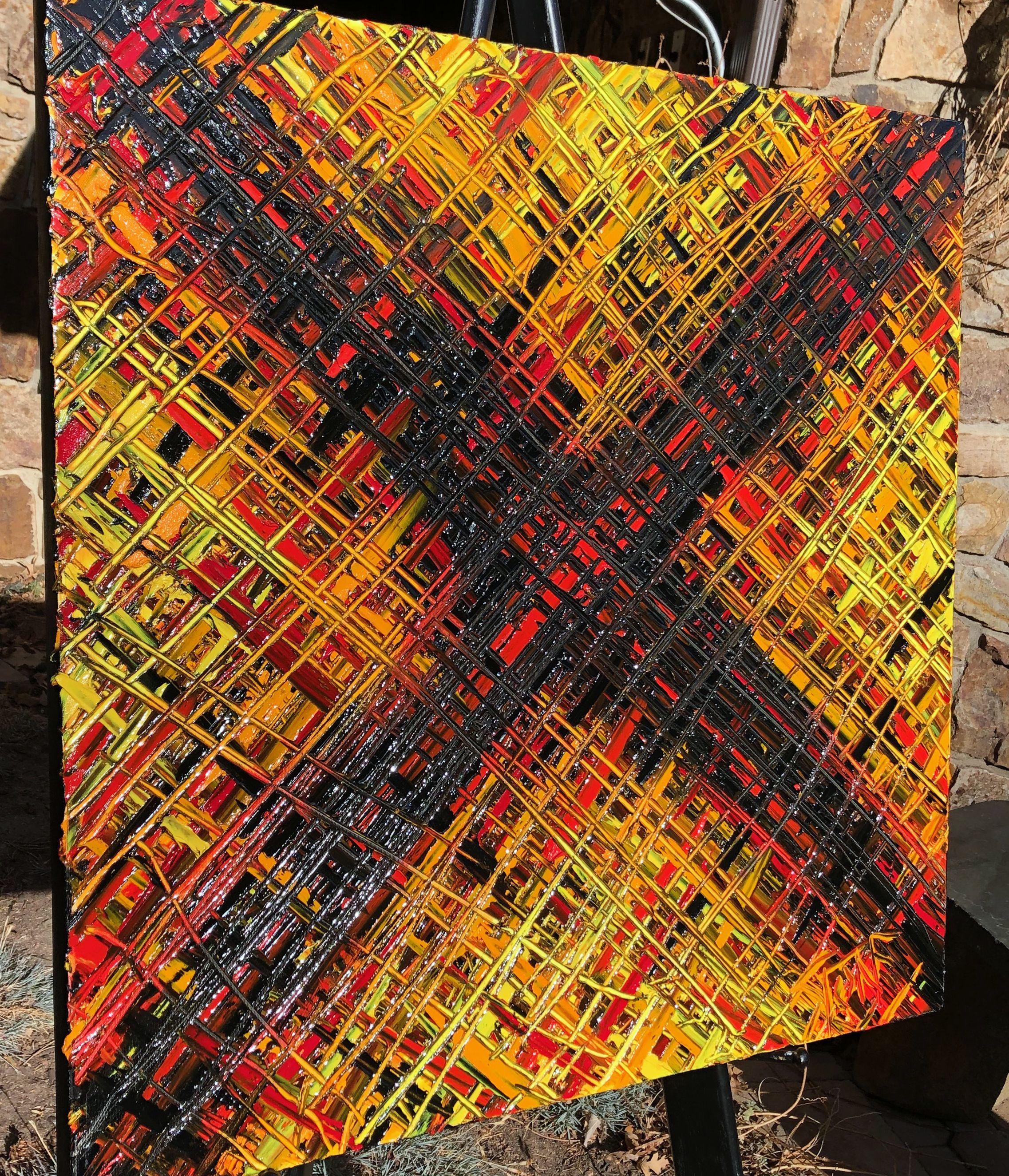 INTERSEZIONE, Pittura, Olio su tela - Painting Astratto di Bill Stone