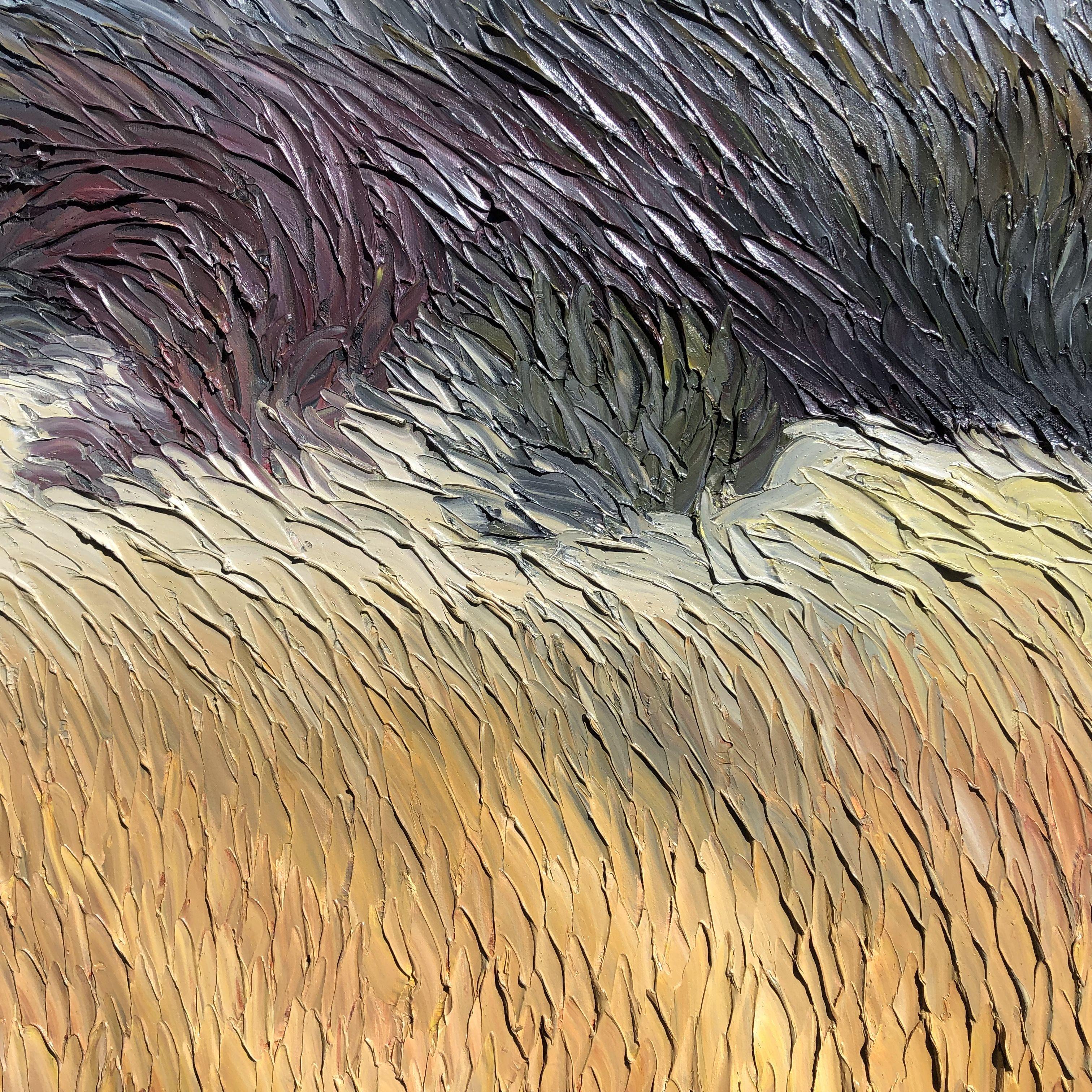 Vento di fine autunno, Pittura, Olio su tela in vendita 2