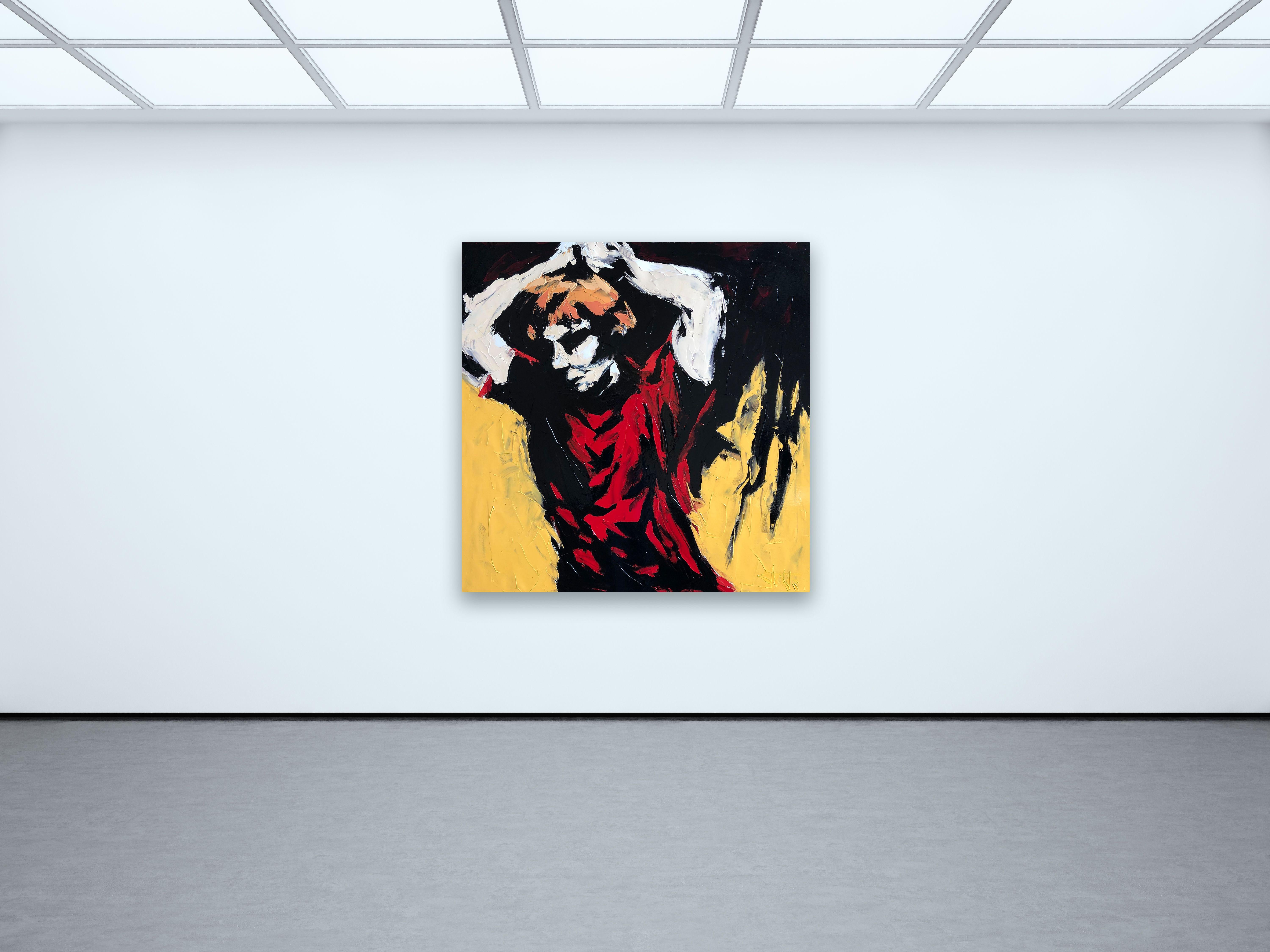 NO MERCY, Pittura, Olio su tela - Painting Espressionismo astratto di Bill Stone