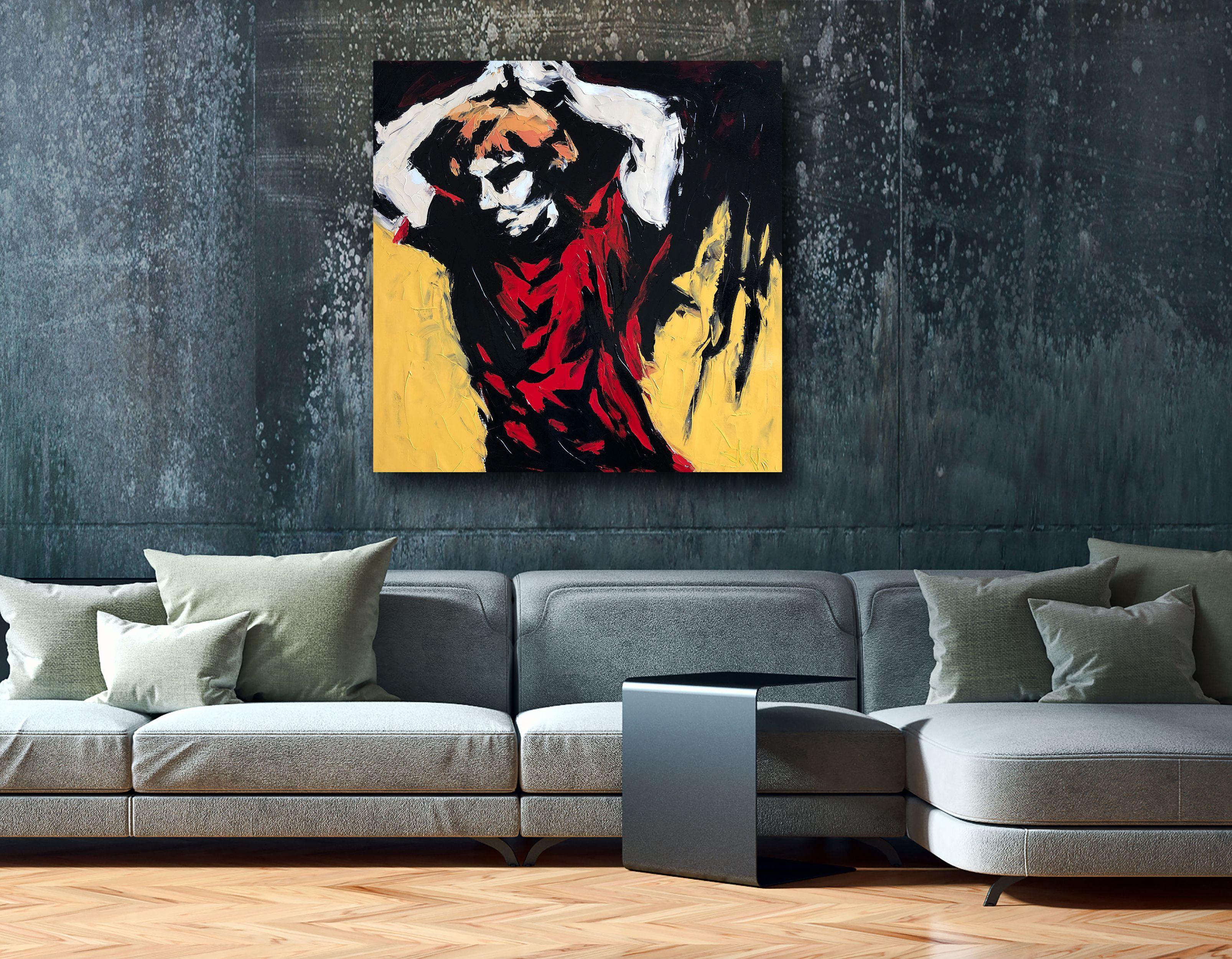 NO MERCY, Pittura, Olio su tela in vendita 1