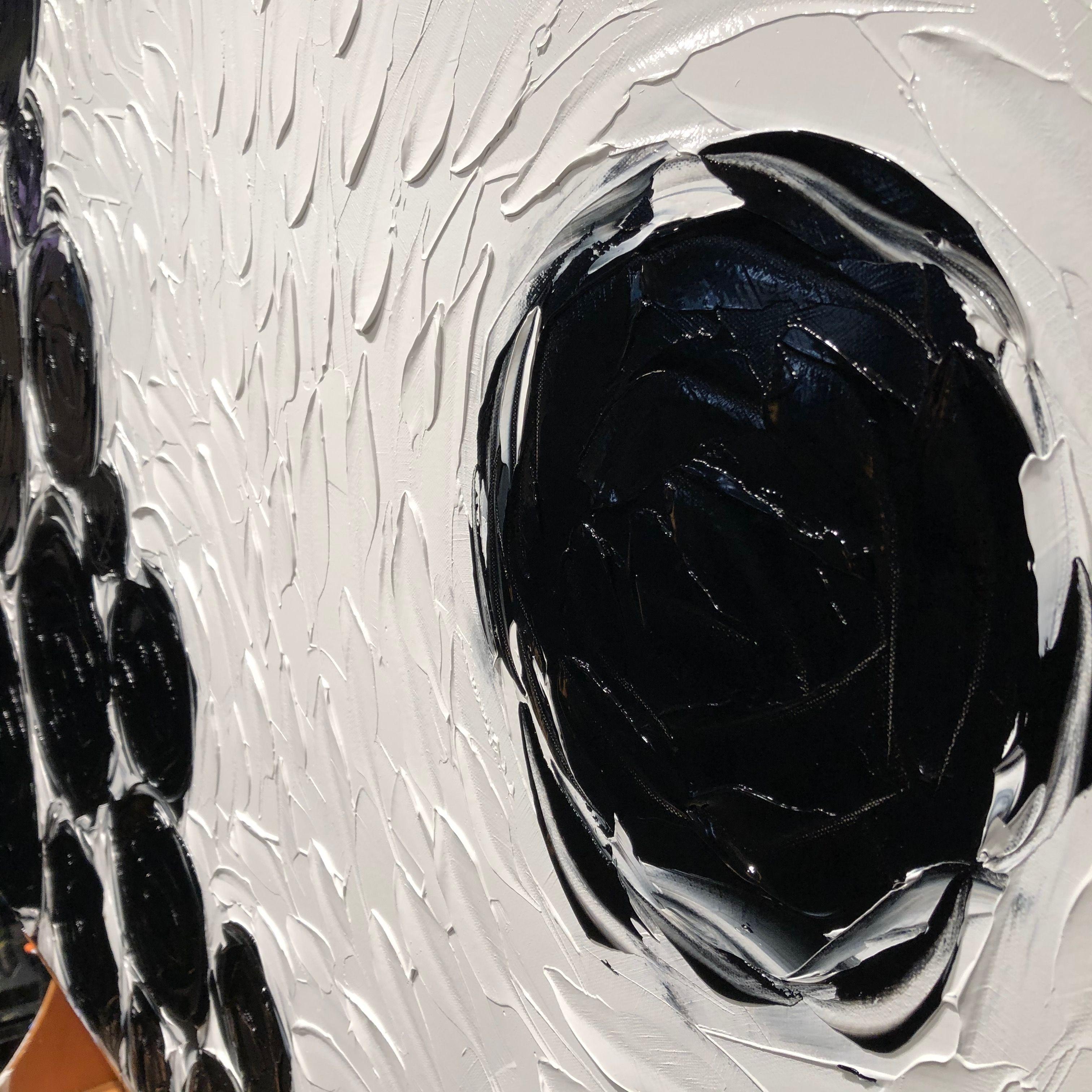 NON NEL MIO PERCORSO, Pittura, Olio su tela - Abstract Painting Grigio di Bill Stone