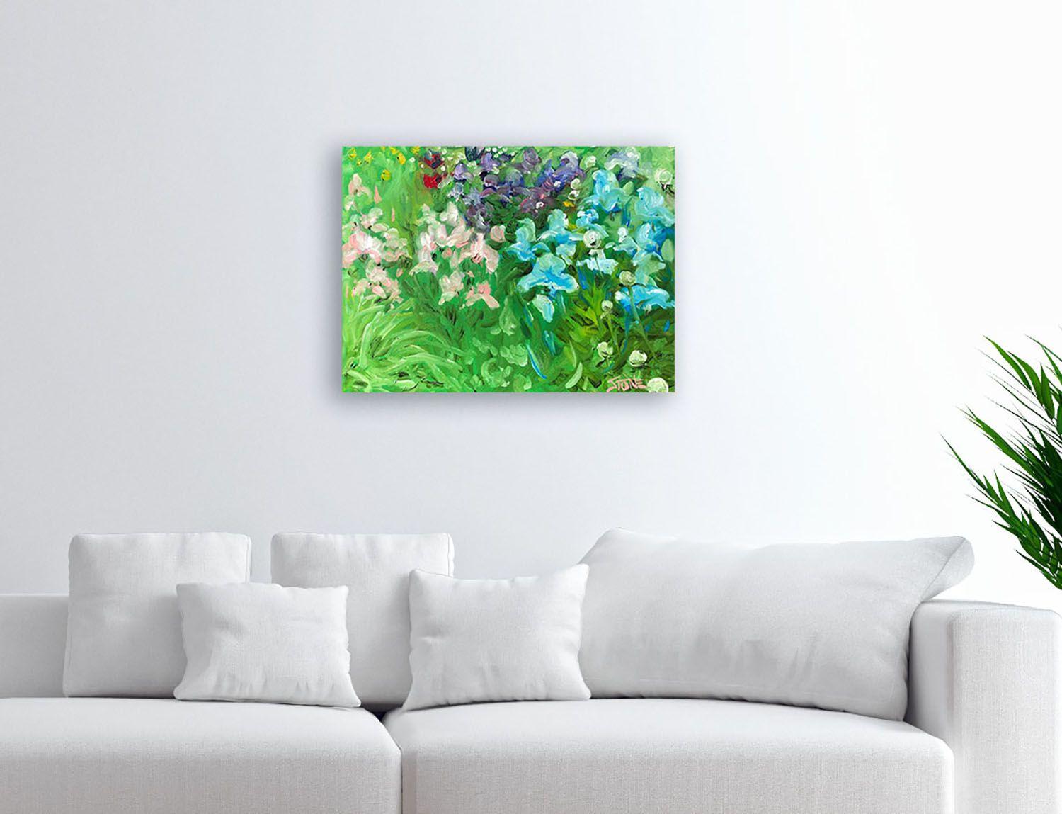 ORIGINAL GARDEN 1, Painting, Oil on Canvas For Sale 3