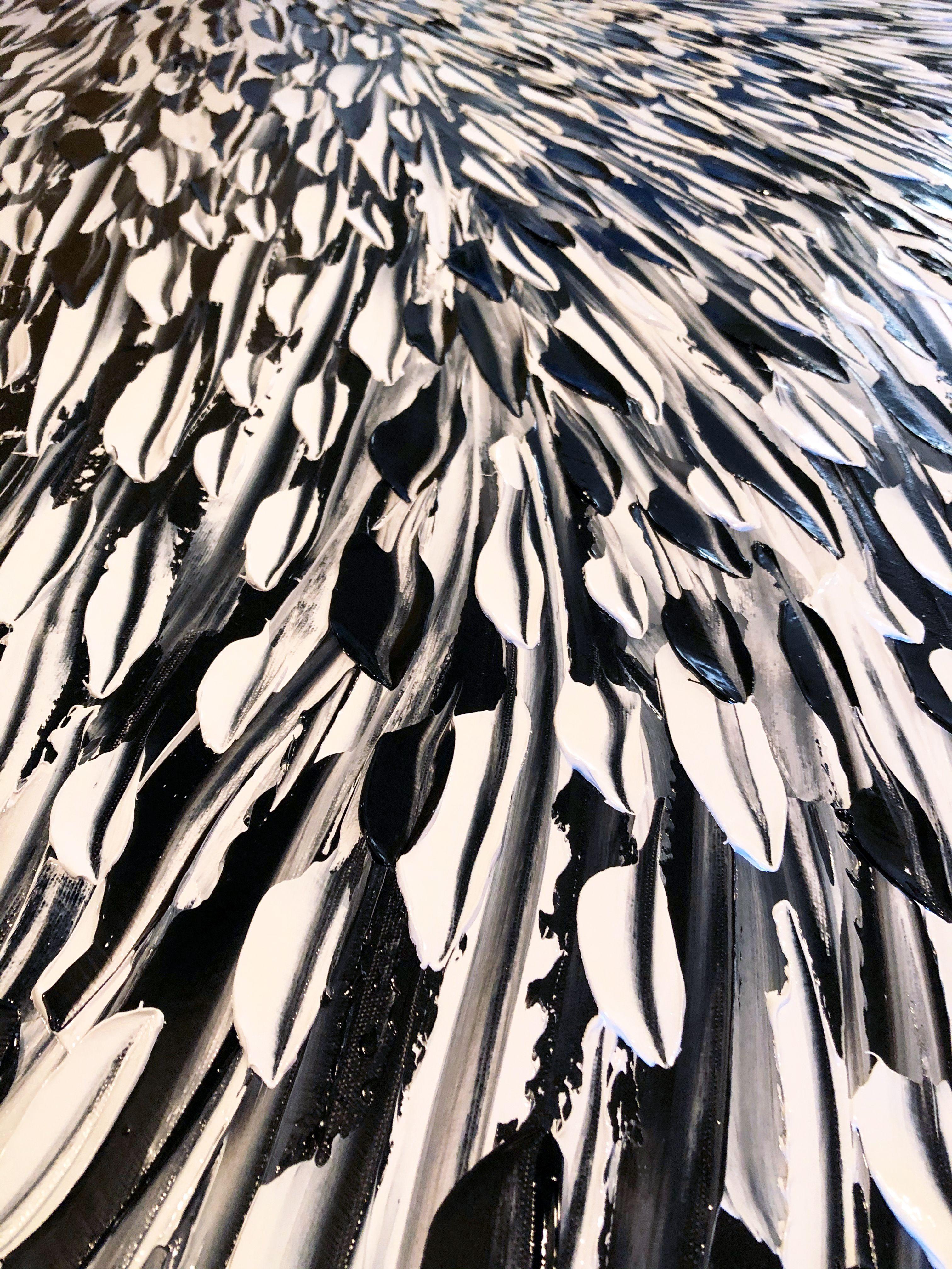 OUTBREAK, Pittura, Olio su tela - Abstract Painting Grigio di Bill Stone