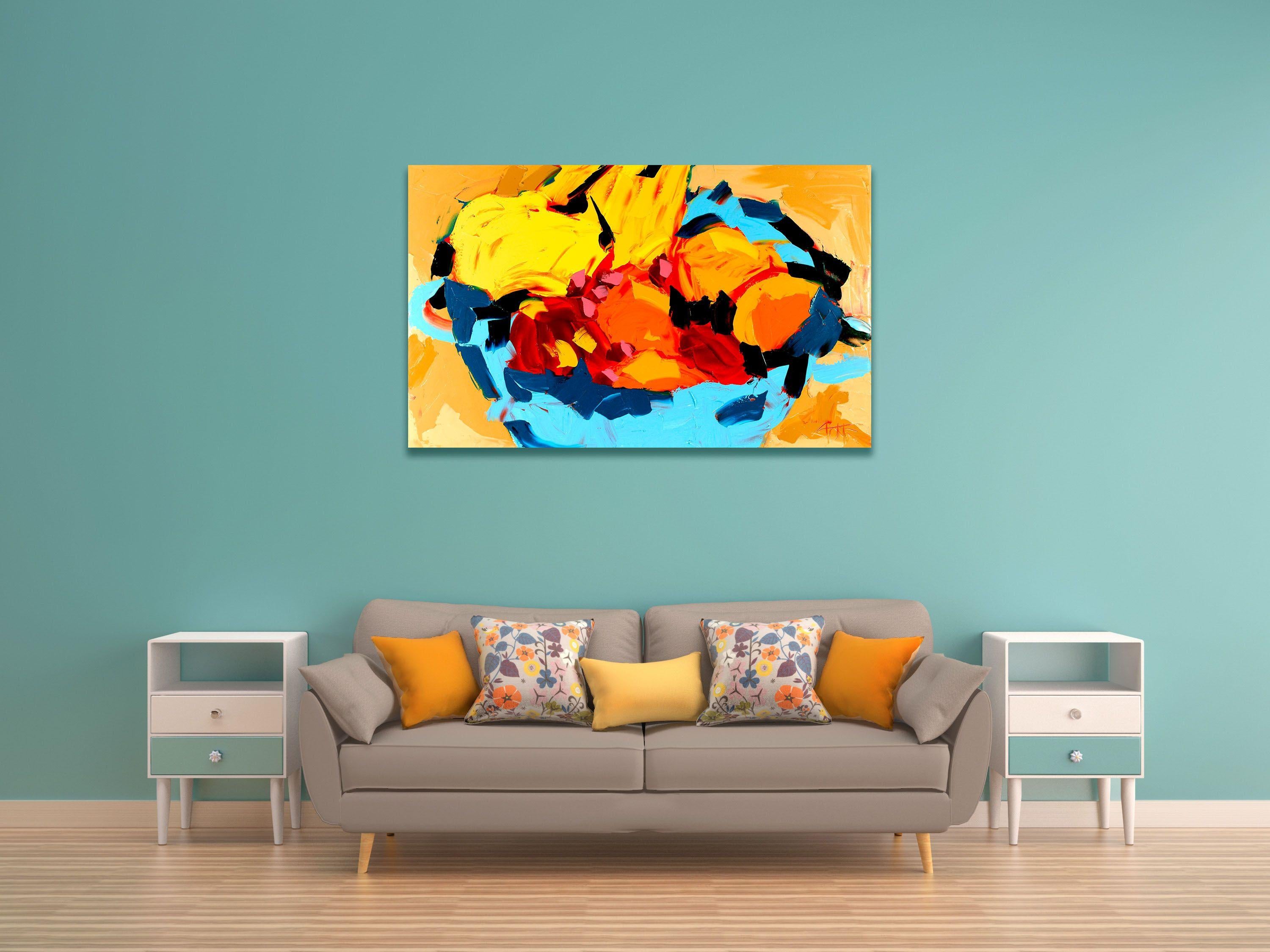 CEREZAS ROSAS, Pintura, Óleo sobre lienzo en venta 2