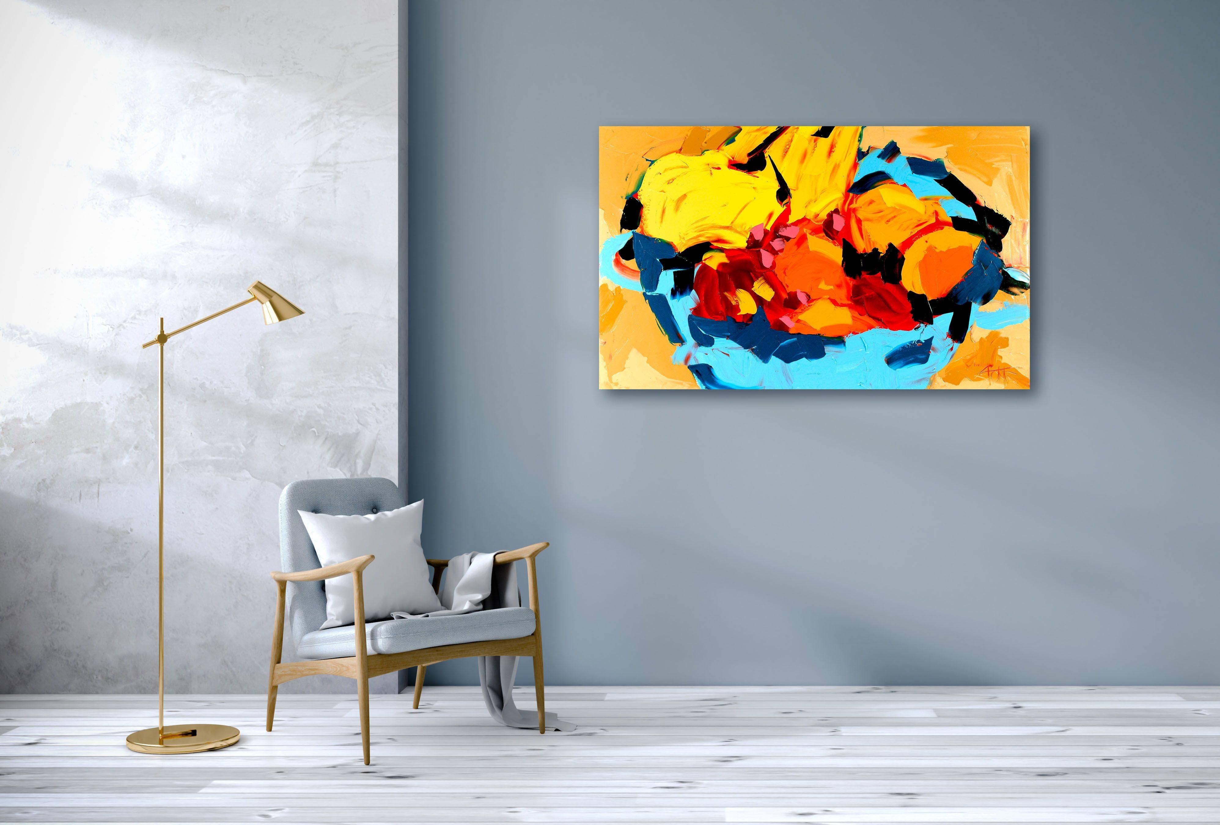 CEREZAS ROSAS, Pintura, Óleo sobre lienzo en venta 3