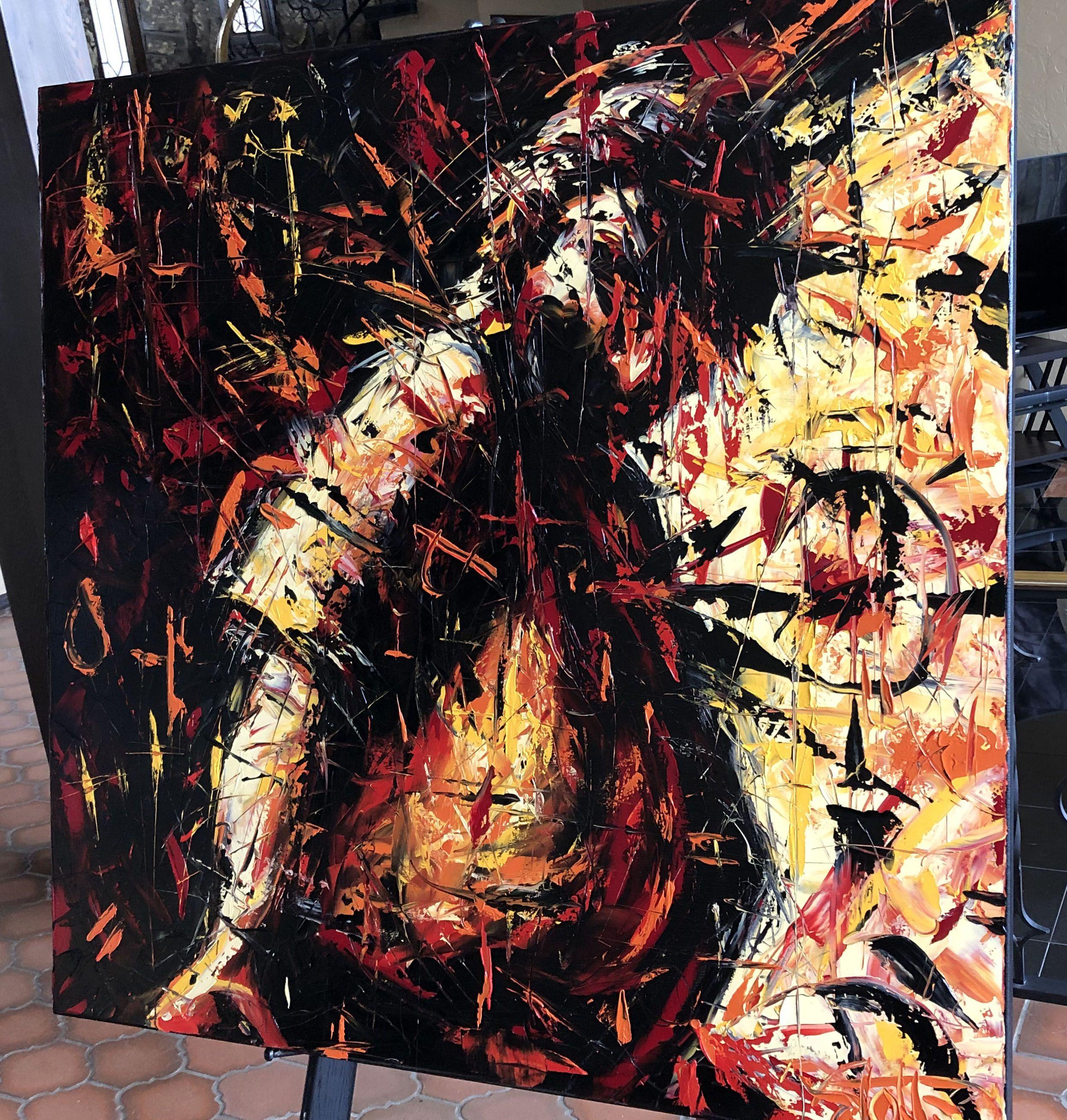 PREDATOR, Painting, Oil on Canvas For Sale 2