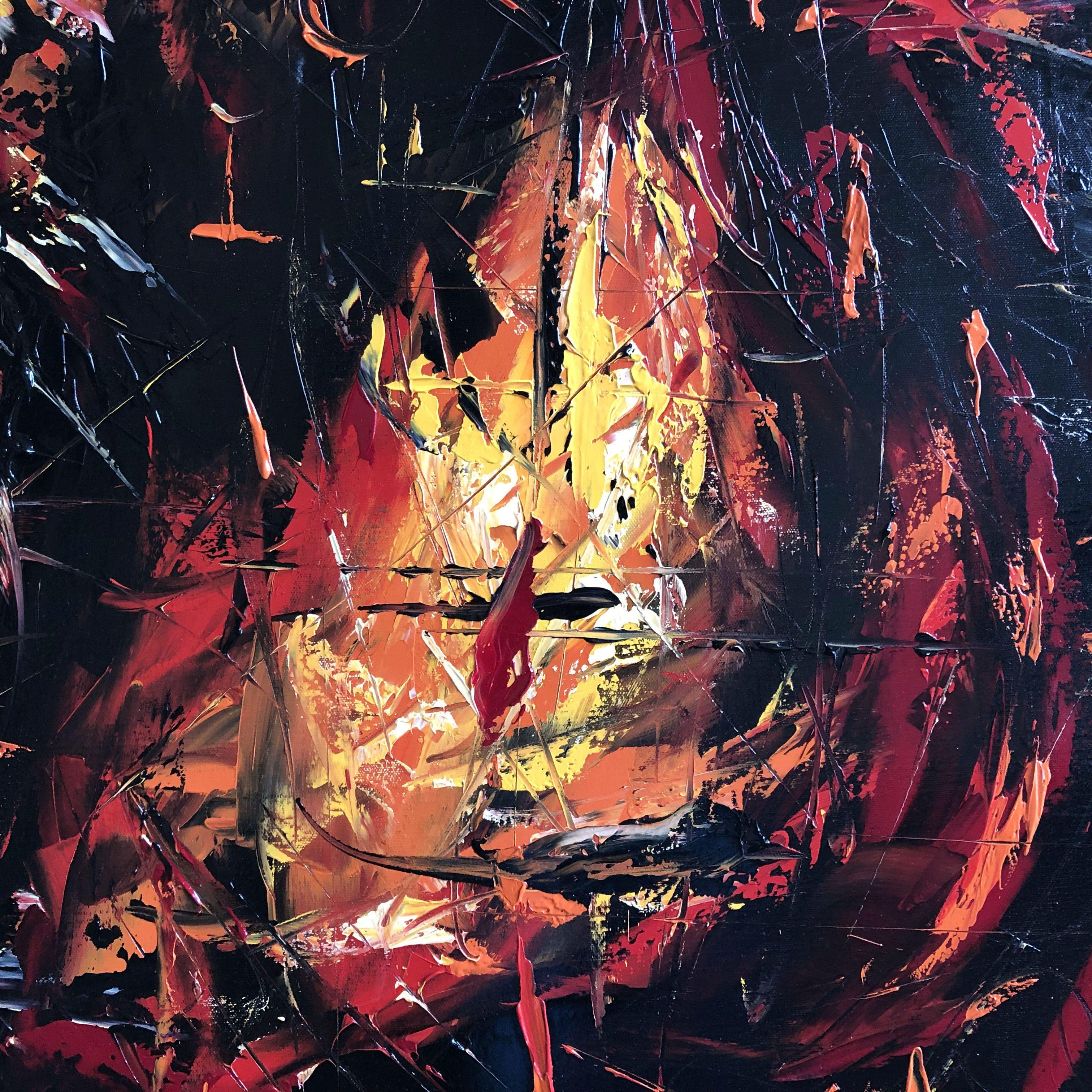 PREDATOR, Painting, Oil on Canvas For Sale 4
