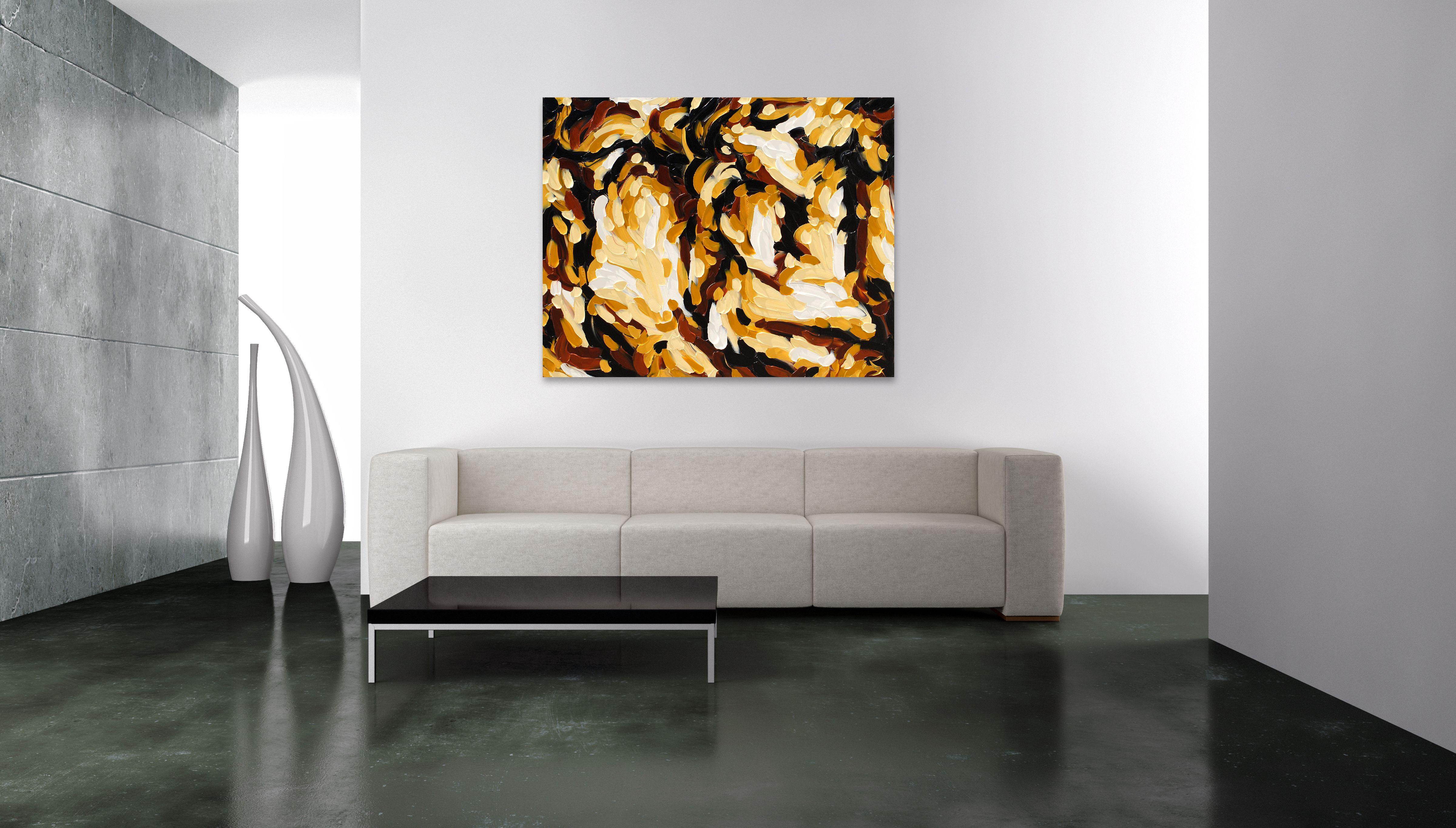 PRESENZA, Pittura, Olio su tela - Painting di Bill Stone
