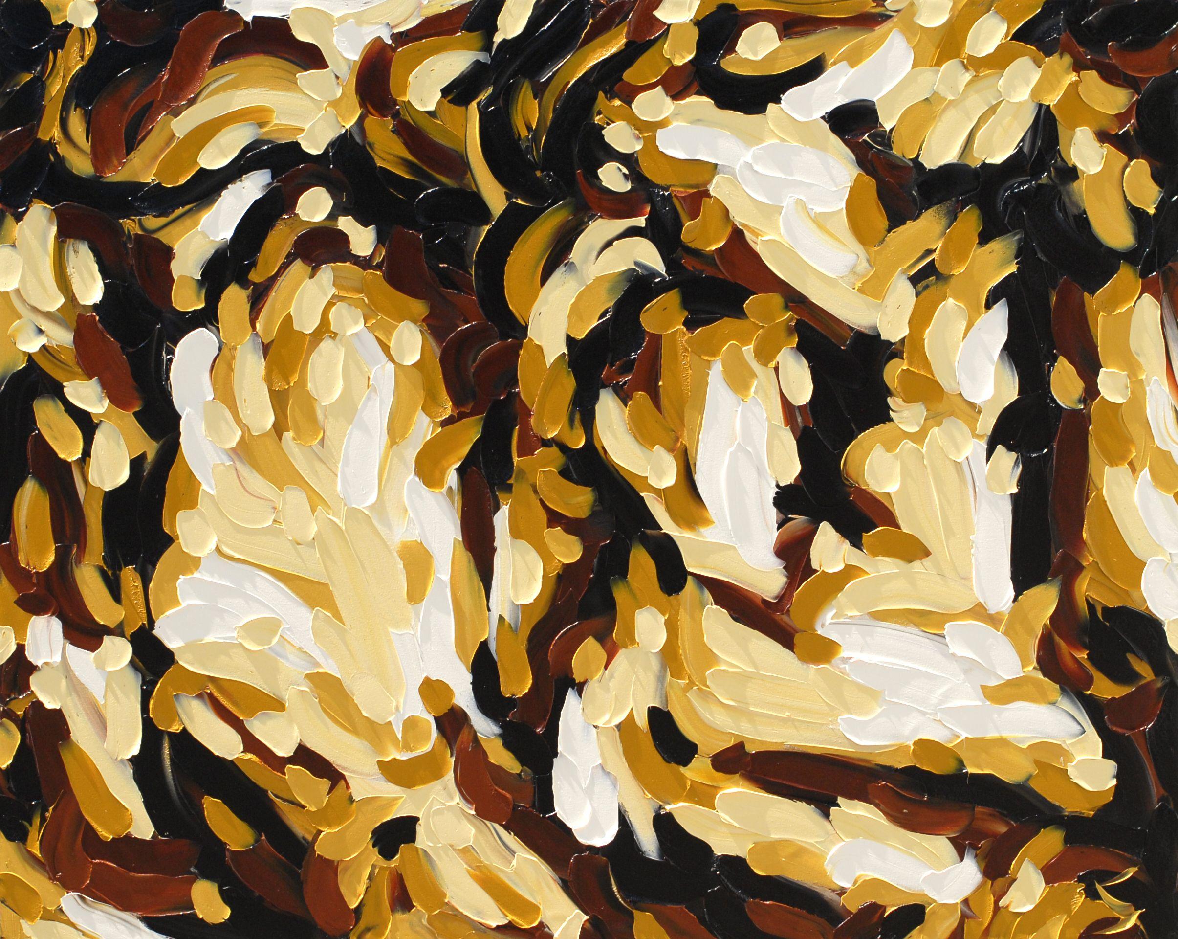 Abstract Painting di Bill Stone - PRESENZA, Pittura, Olio su tela