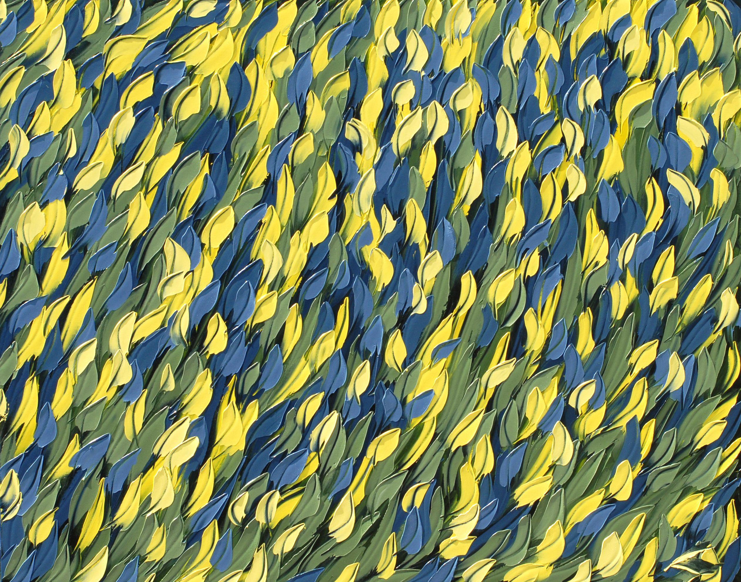 Abstract Painting di Bill Stone - RITMI, Pittura, Olio su tela