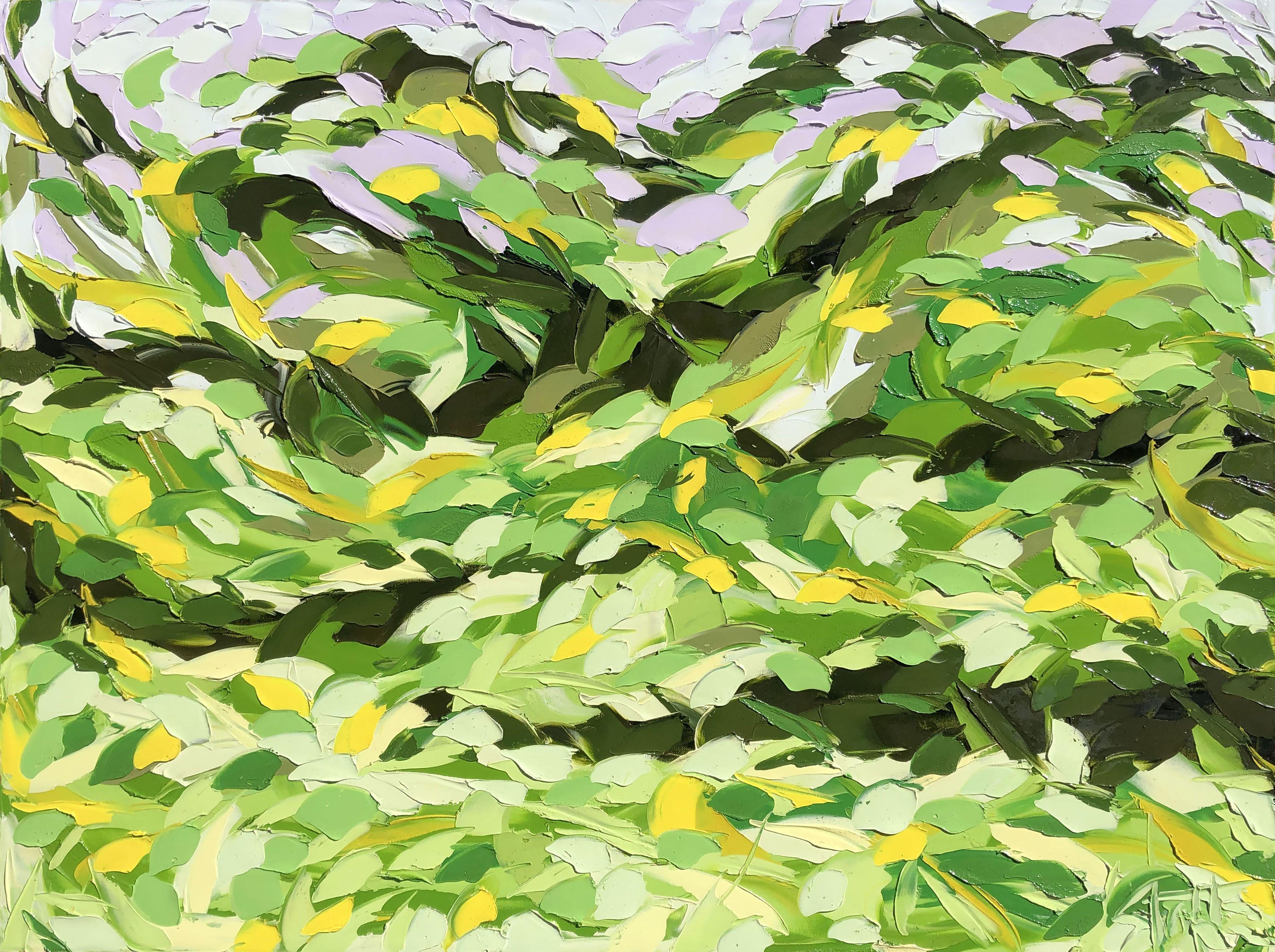 Roll & Hill, Pittura, Olio su tela - Painting Espressionismo astratto di Bill Stone