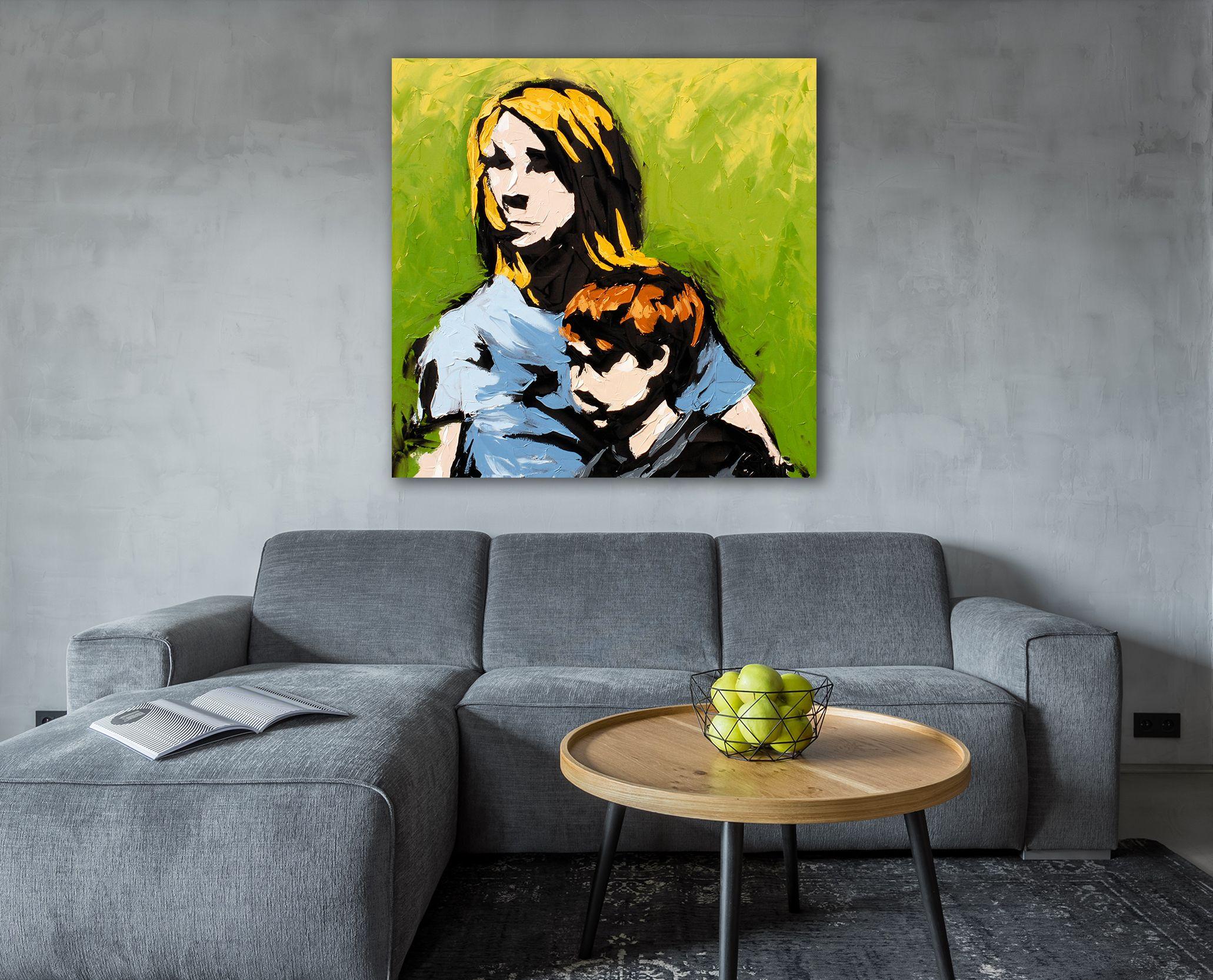 Fratello e sorella, insieme come amici, pronti ad affrontare qualsiasi cosa la vita ci mandi. - Robert Brault :: Pittura :: Espressionismo astratto :: Questo pezzo viene fornito con un certificato ufficiale di autenticità firmato dall'artista ::