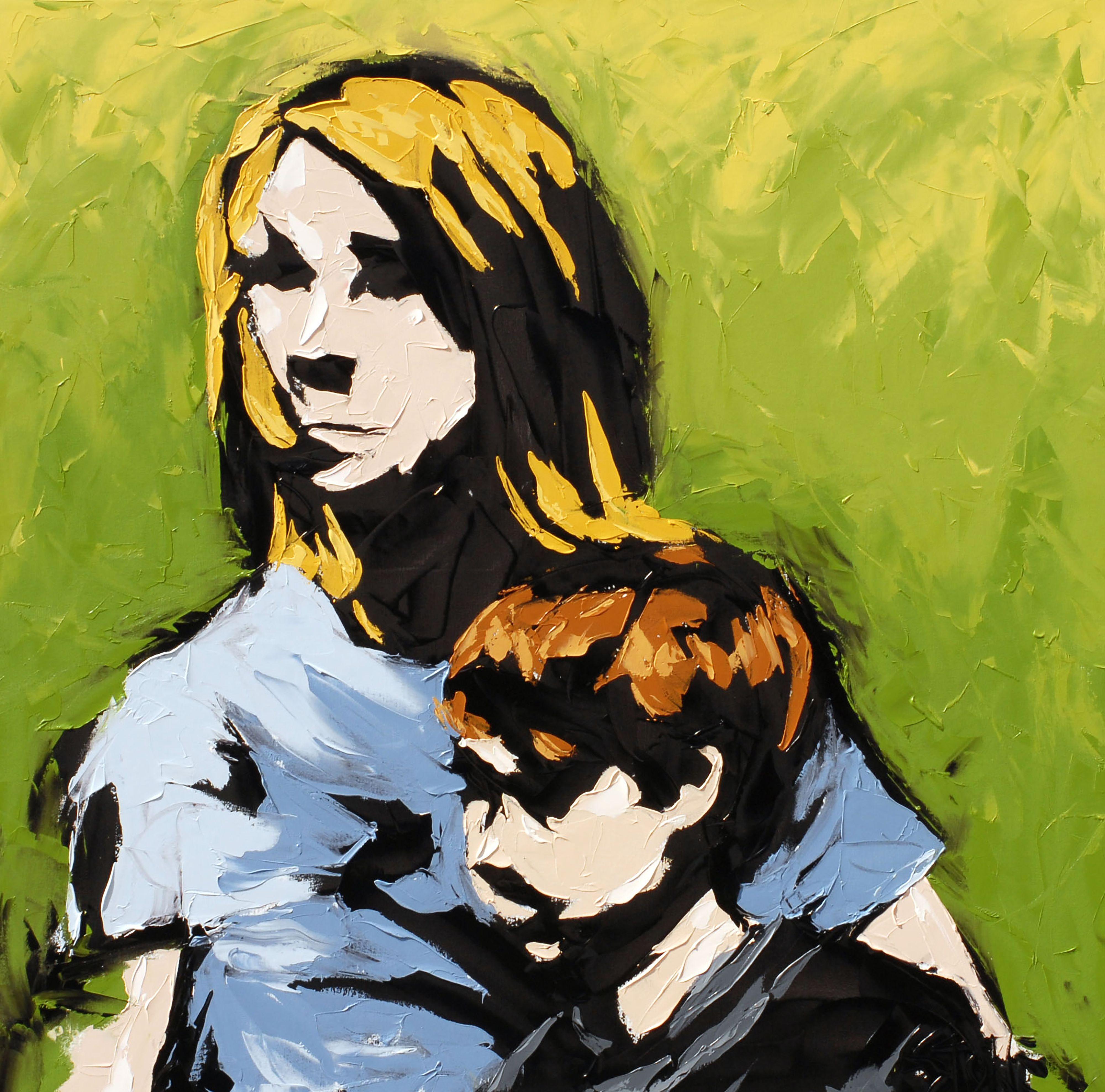 SIBLINGS 3, Pittura, Olio su tela - Painting di Bill Stone