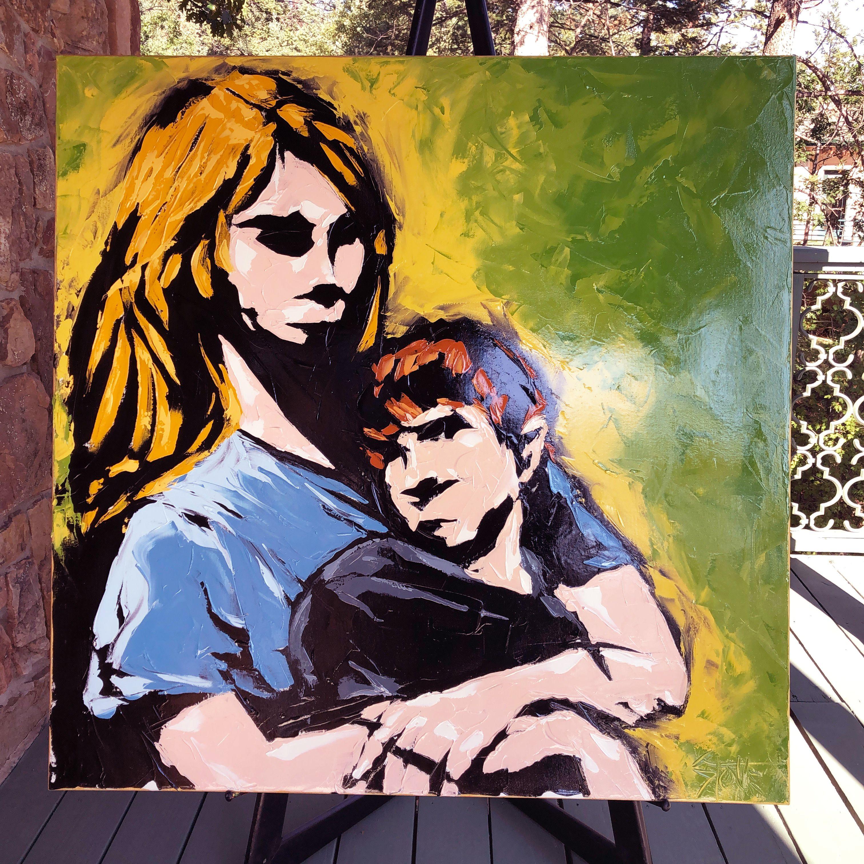 SIBLINGS 4, Pittura, Olio su tela in vendita 1