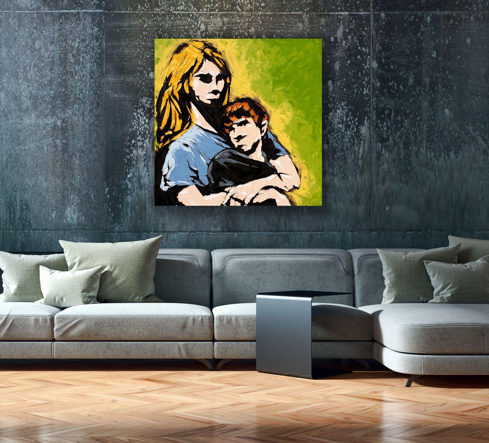 SIBLINGS 4, Pittura, Olio su tela in vendita 3