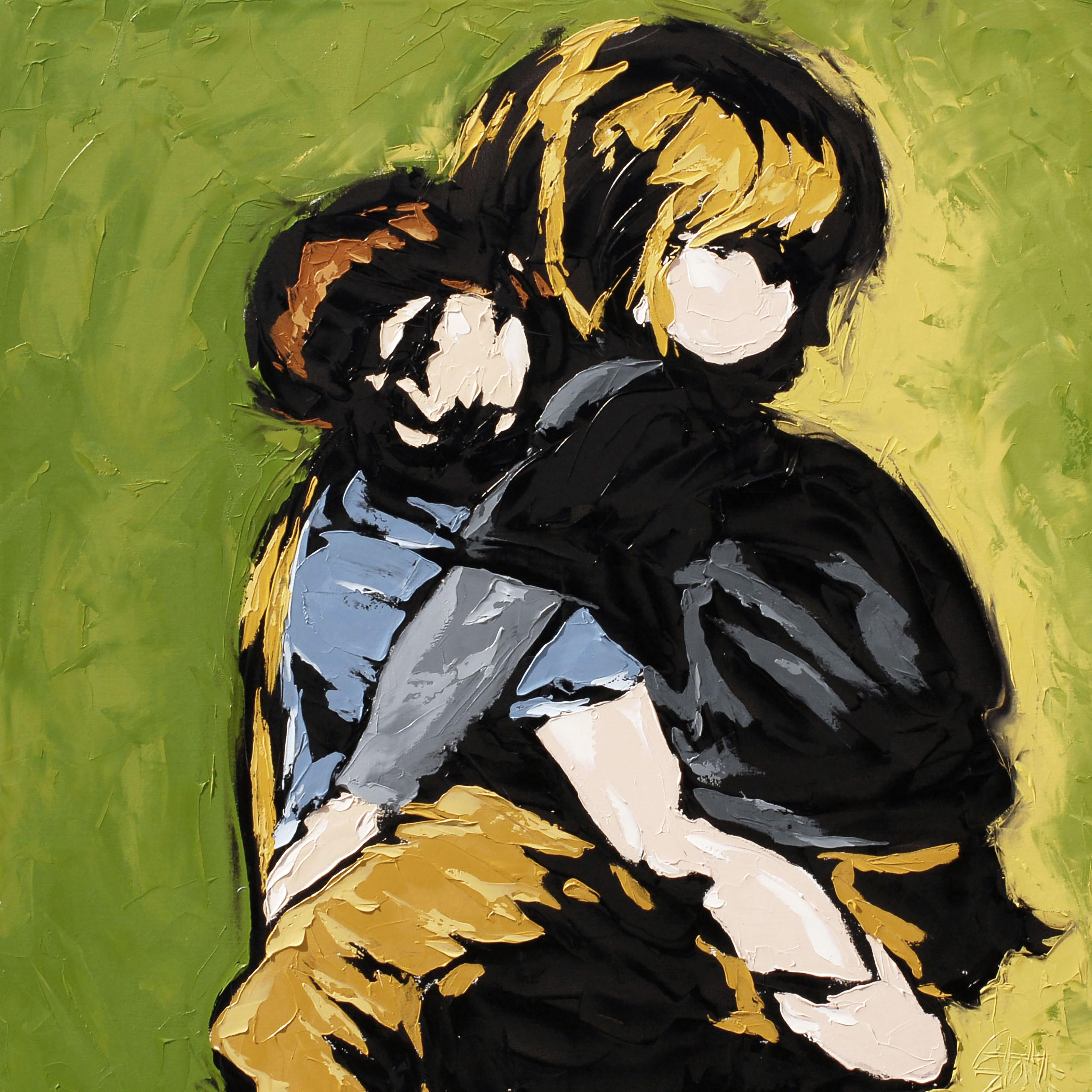 SIBLINGS 5, Pittura, Olio su tela - Painting di Bill Stone