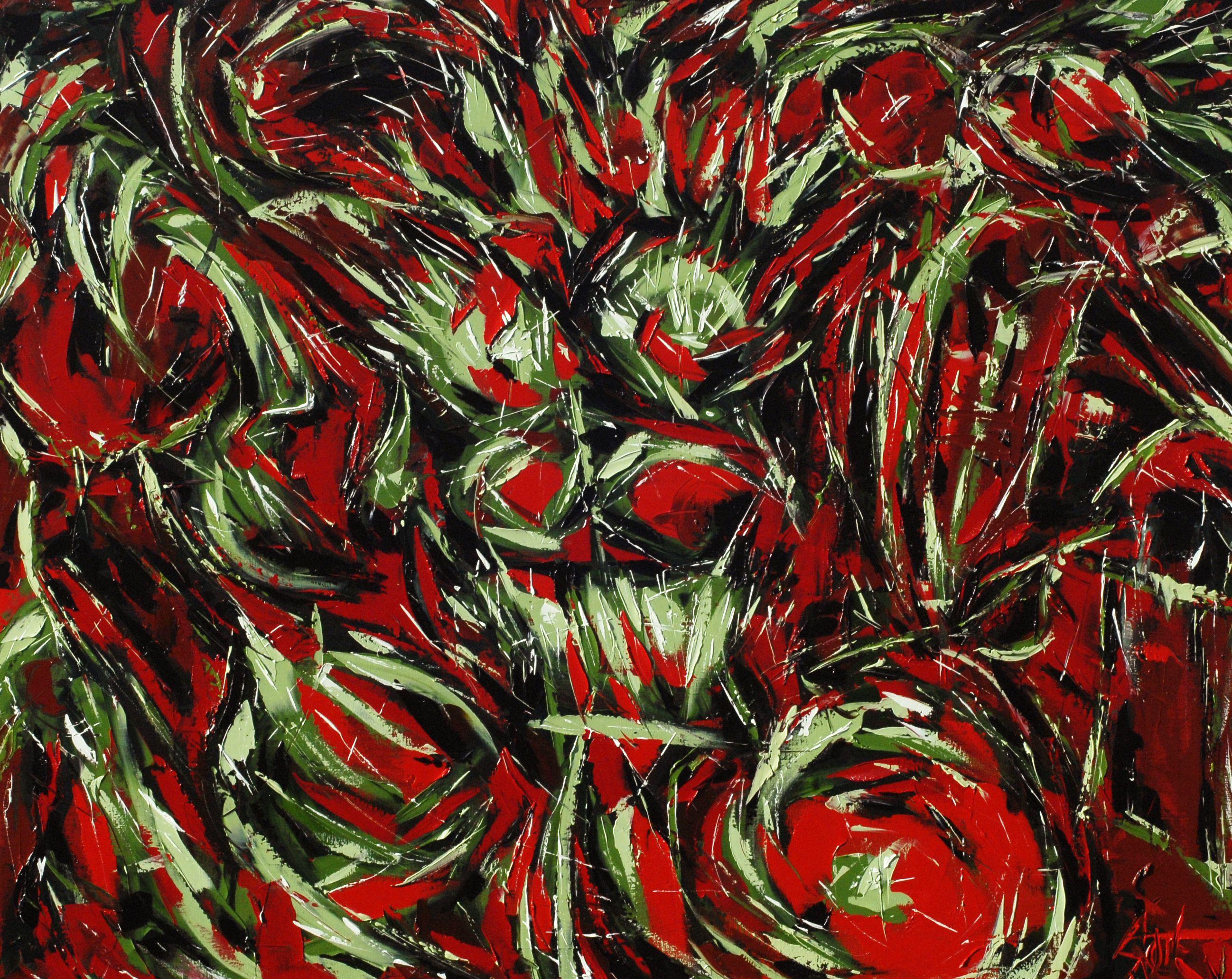 SNAPDRAGON, Pittura, Olio su tela - Painting di Bill Stone