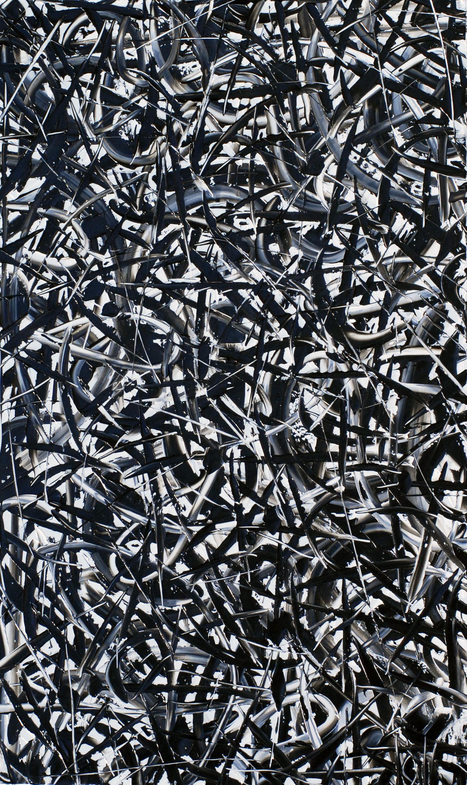 Abstract Painting di Bill Stone - SOMETHING, Pittura, Olio su tela