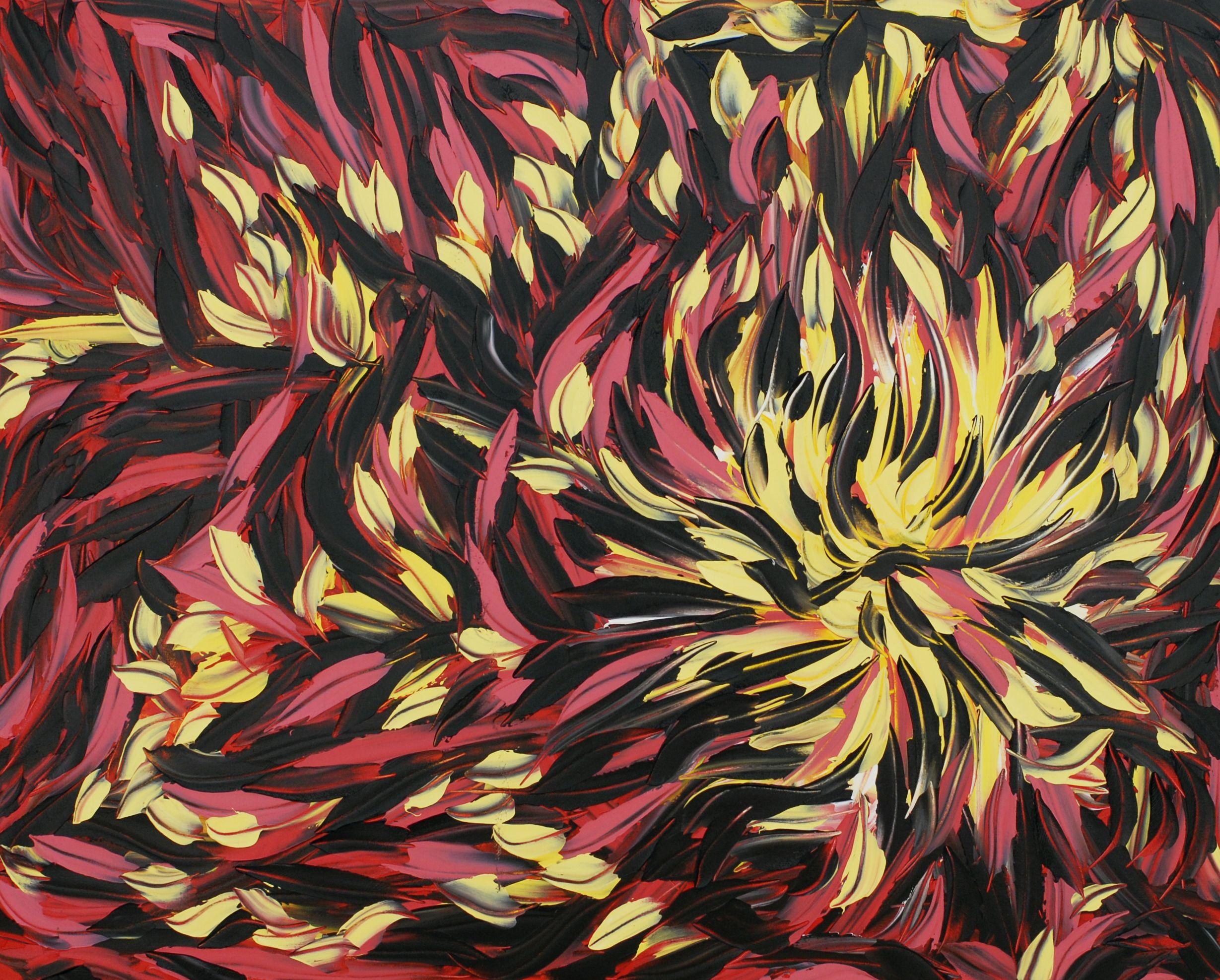 Abstract Painting di Bill Stone - SPARK, Pittura, Olio su tela