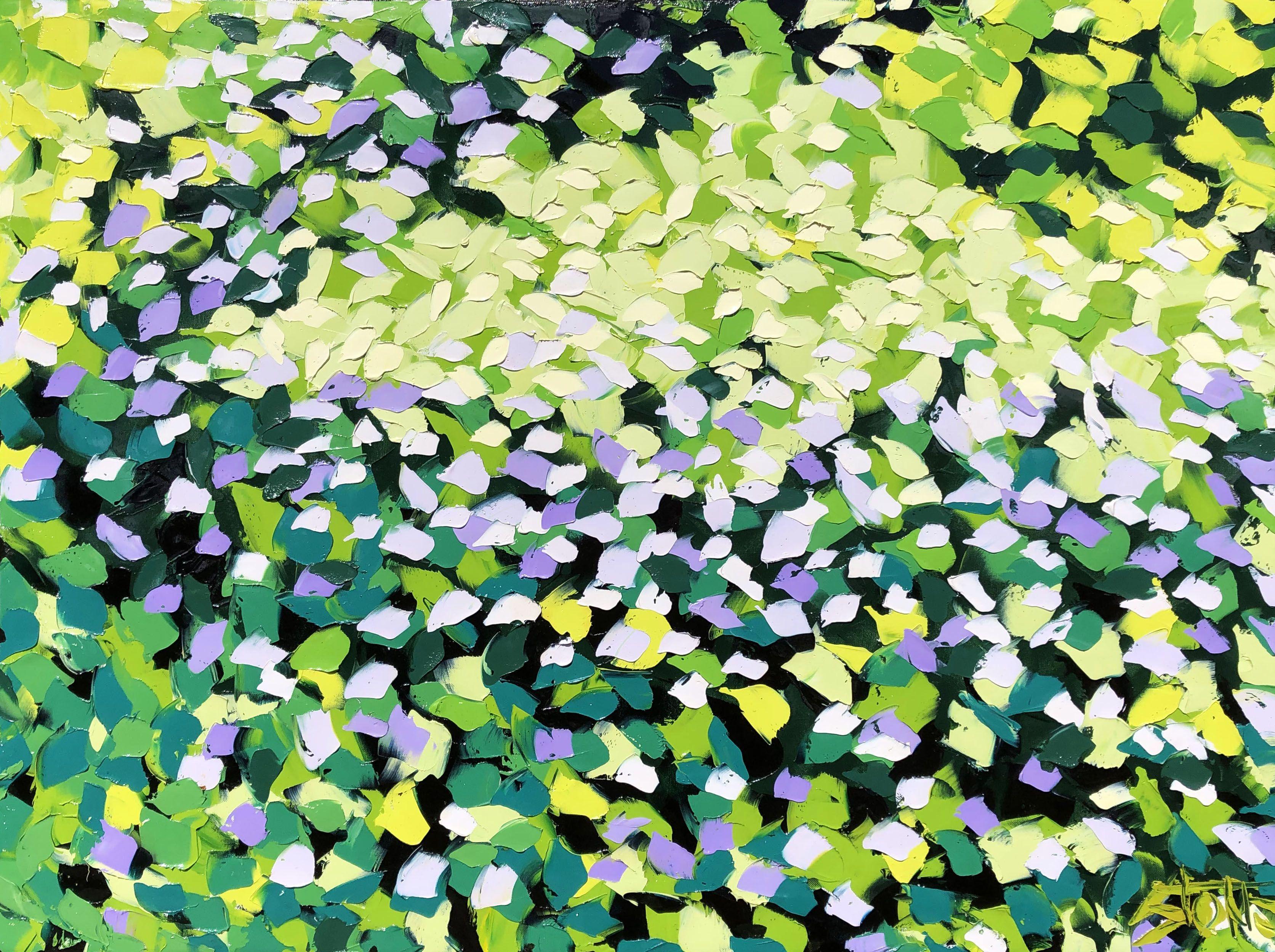 Bill Stone Abstract Painting - SPRING FOREST 1, Painting, Oil on Canvas