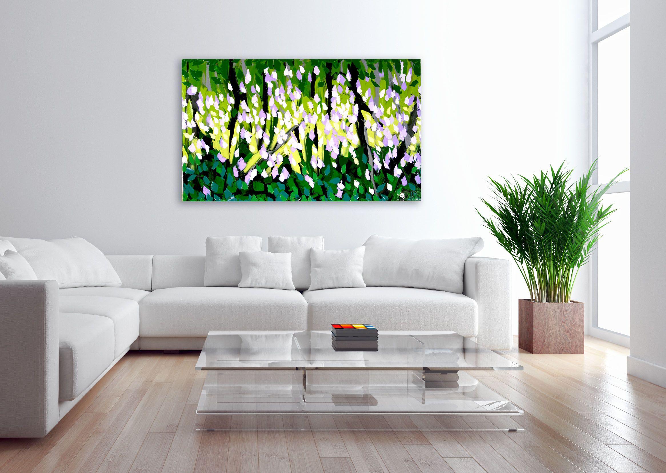 SPRING FOREST 2, Painting, Oil on Canvas For Sale 1