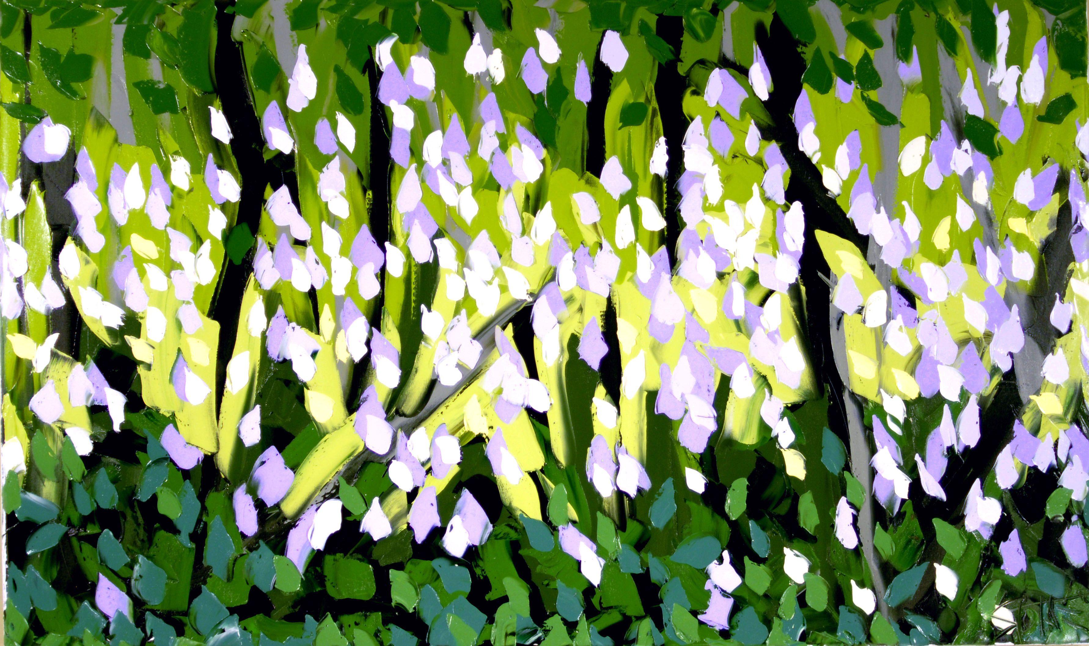 spring forest painting