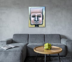 CABEZA CUADRADA, Pintura, Óleo sobre lienzo