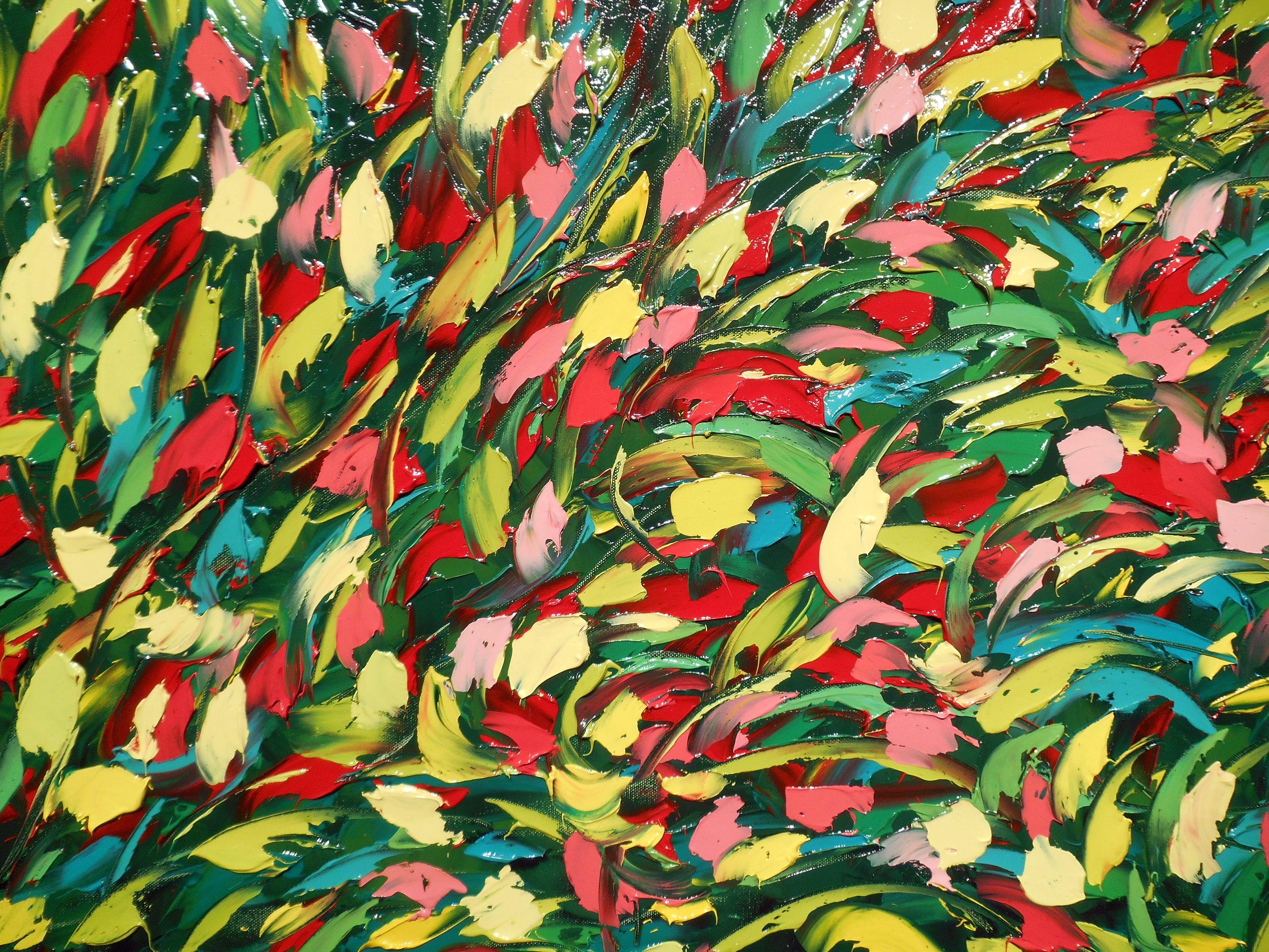 ESTATE 7, Pittura, Olio su tela - Abstract Painting Nero di Bill Stone