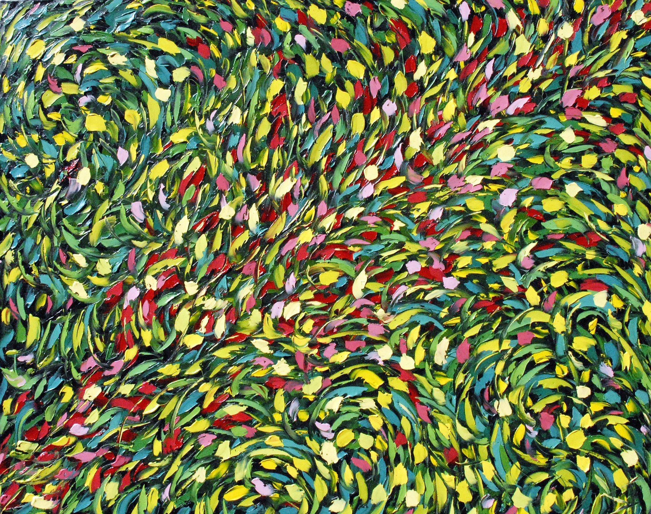 Abstract Painting di Bill Stone - ESTATE 7, Pittura, Olio su tela