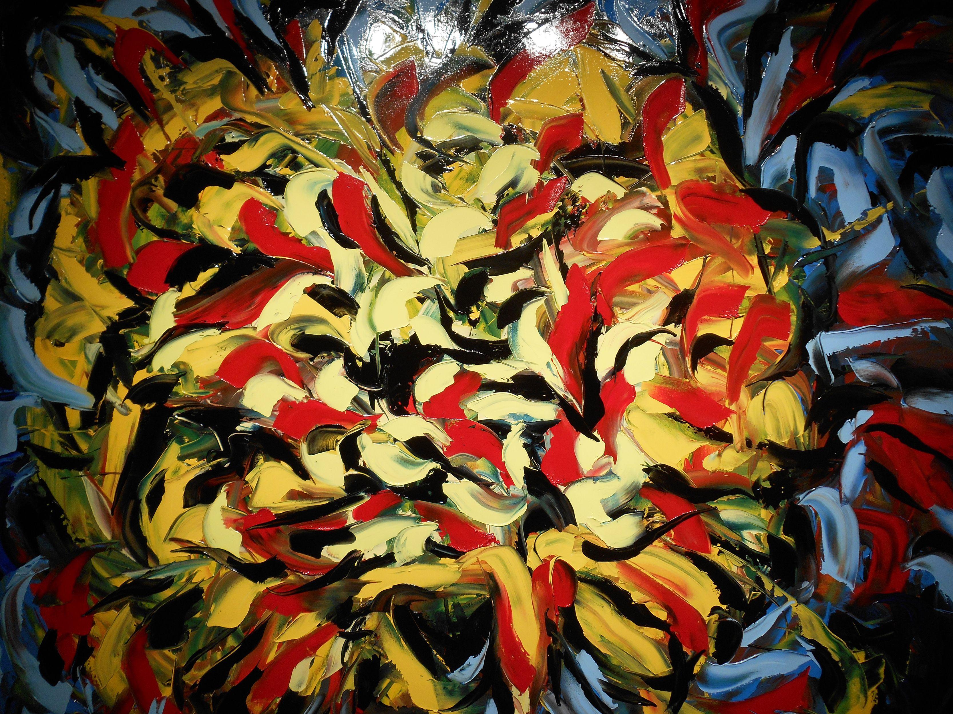 SUNSPOTS, Painting, Oil on Canvas For Sale 2