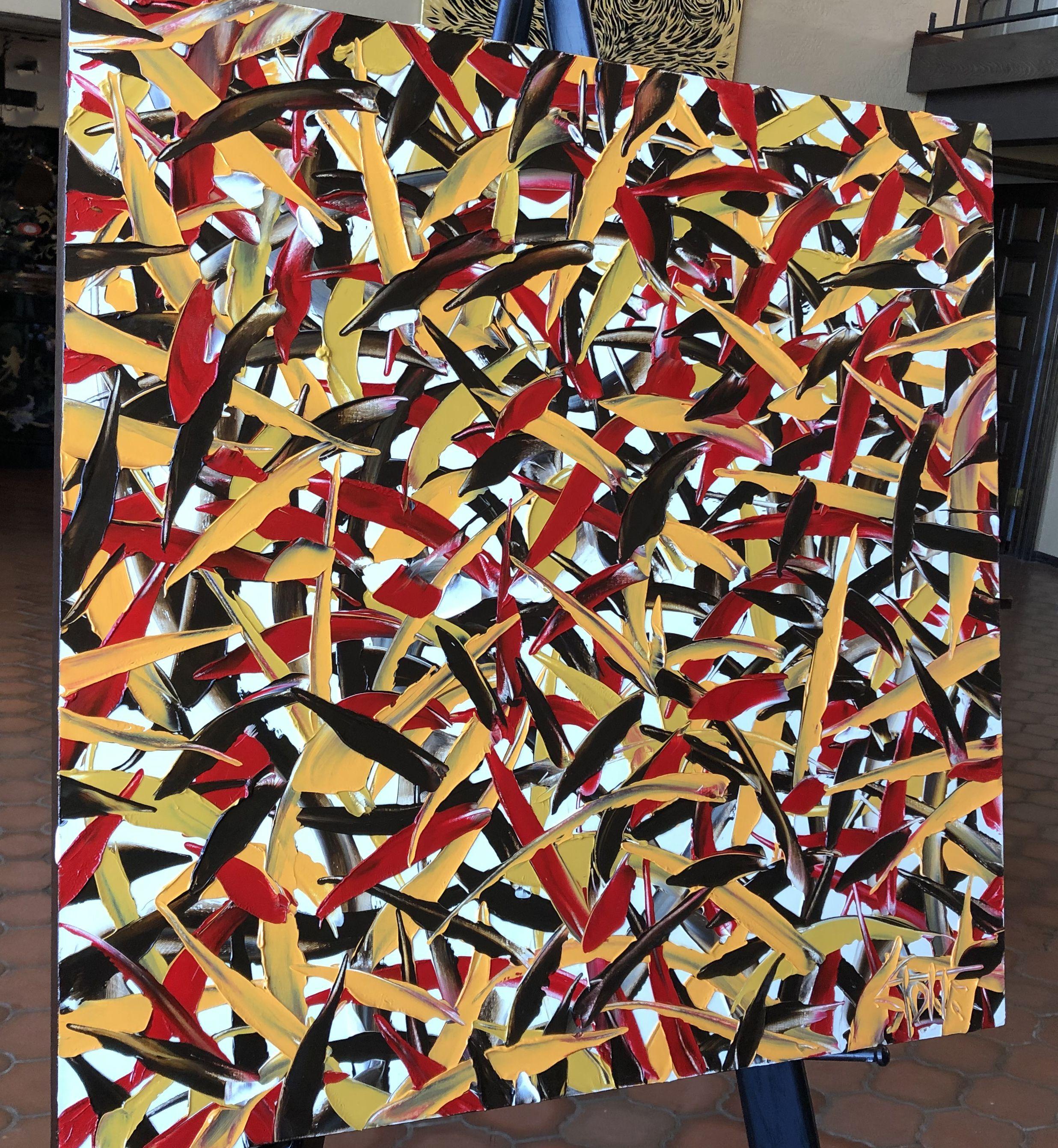 SITUAZIONE DI THORNY, Pittura, Olio su tela - Painting Astratto di Bill Stone