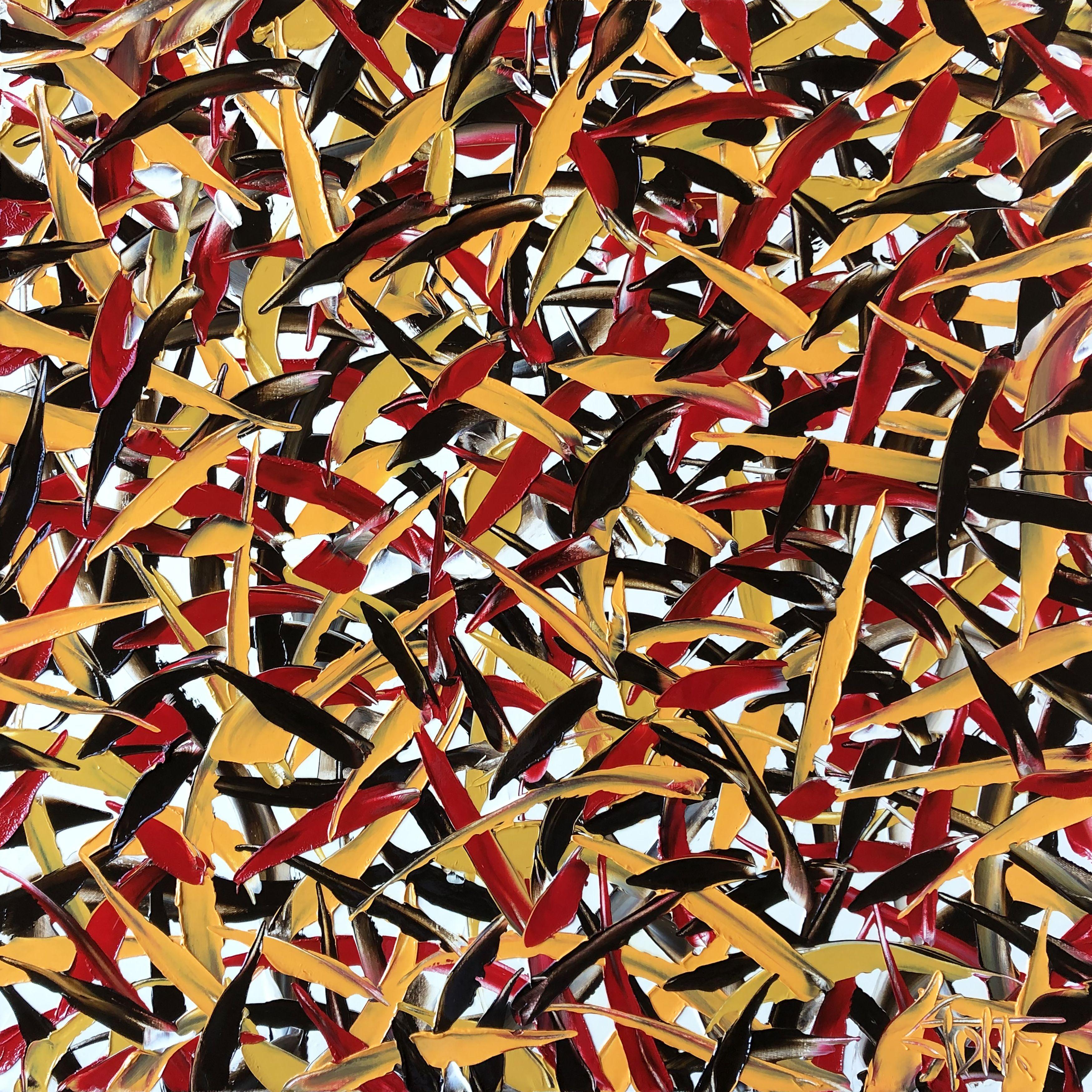 Abstract Painting di Bill Stone - SITUAZIONE DI THORNY, Pittura, Olio su tela