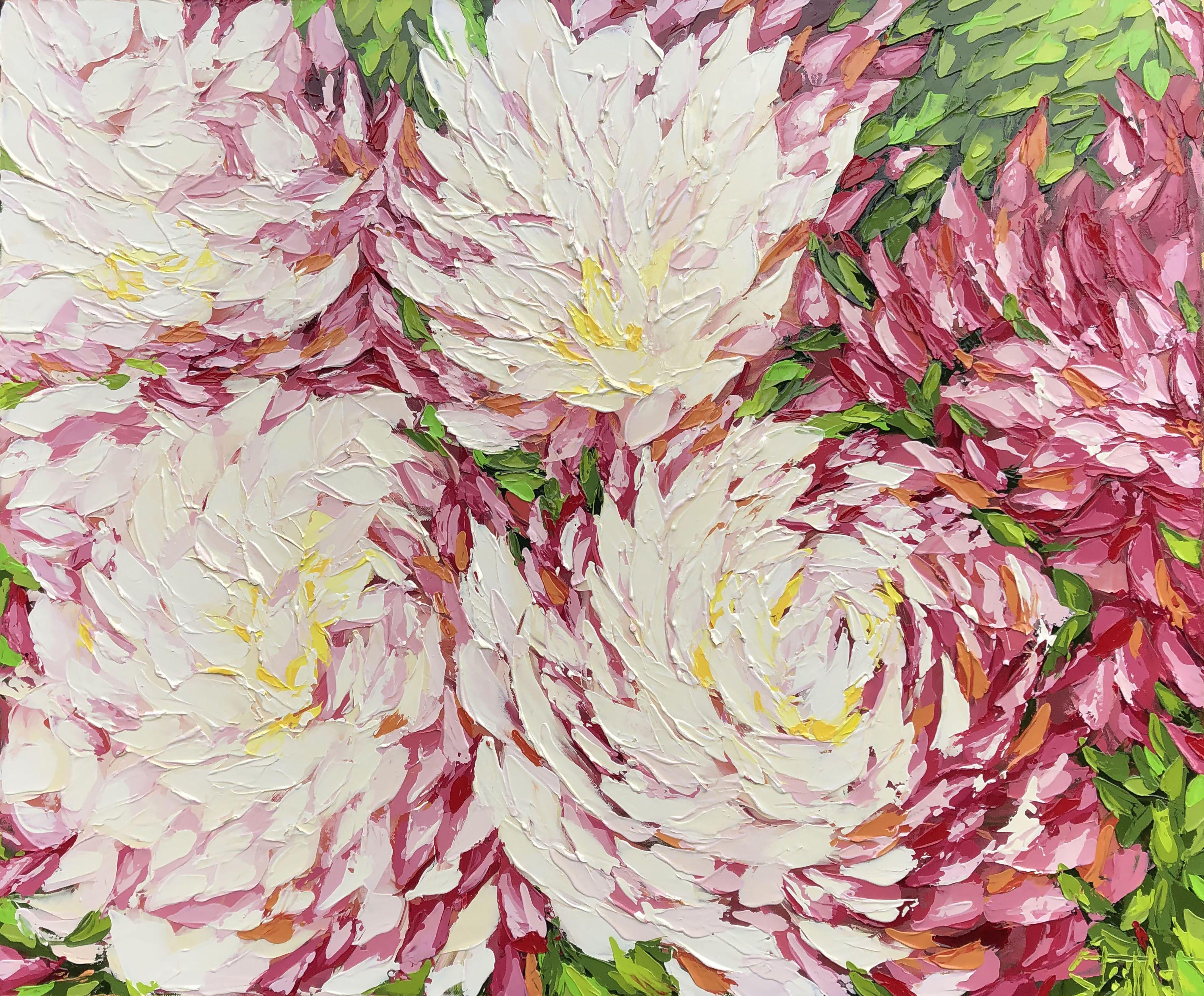 TINA'S PEONIES, Painting, Oil on Canvas