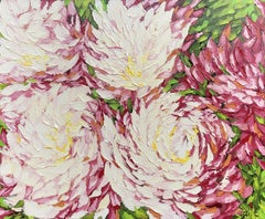 TINA'S PEONIES, Gemälde, Öl auf Leinwand