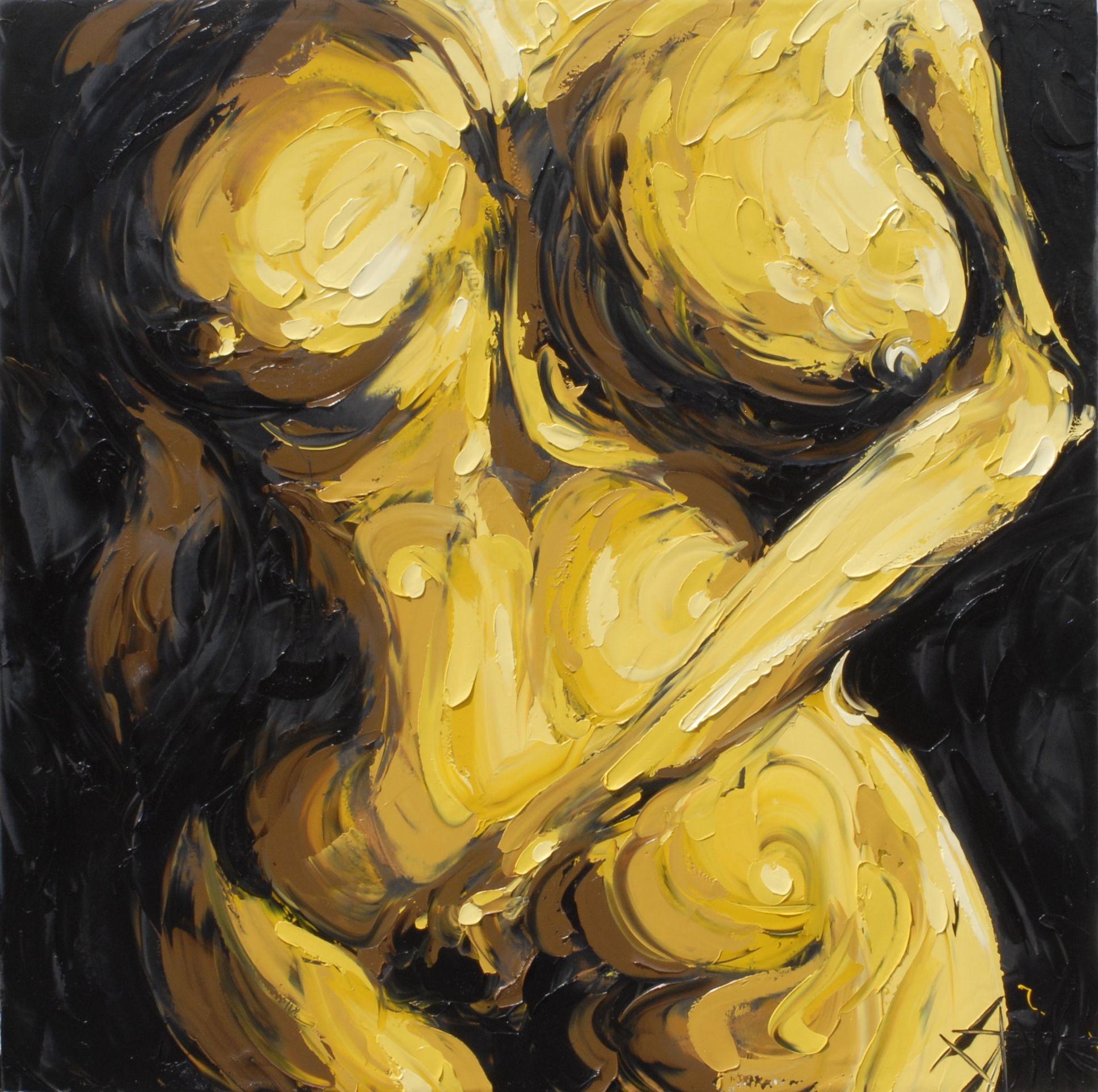 Abstract Painting di Bill Stone - TOCCARE, Pittura, Olio su tela