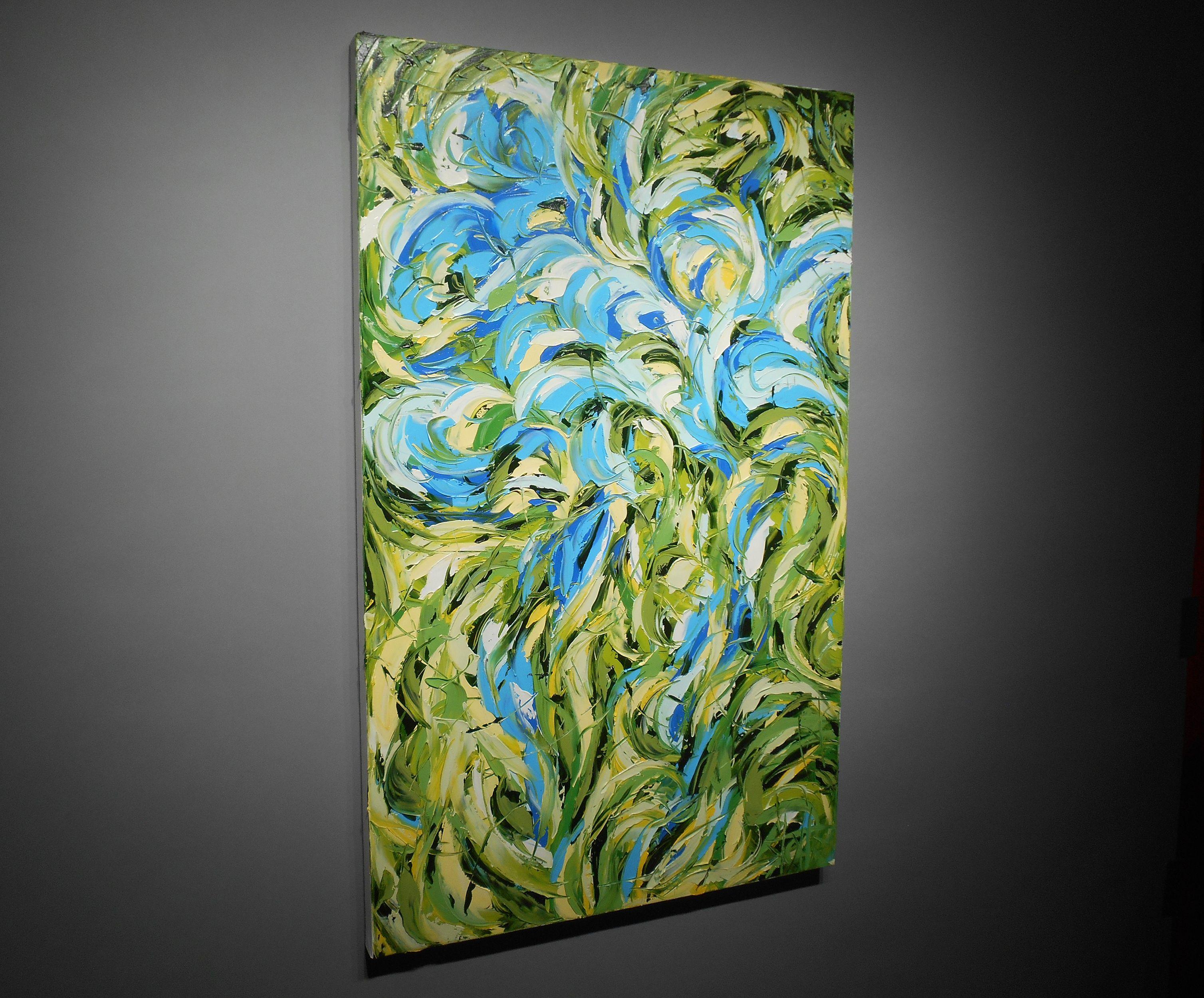 UNFURL, Pittura, Olio su tela - Painting Impressionismo di Bill Stone
