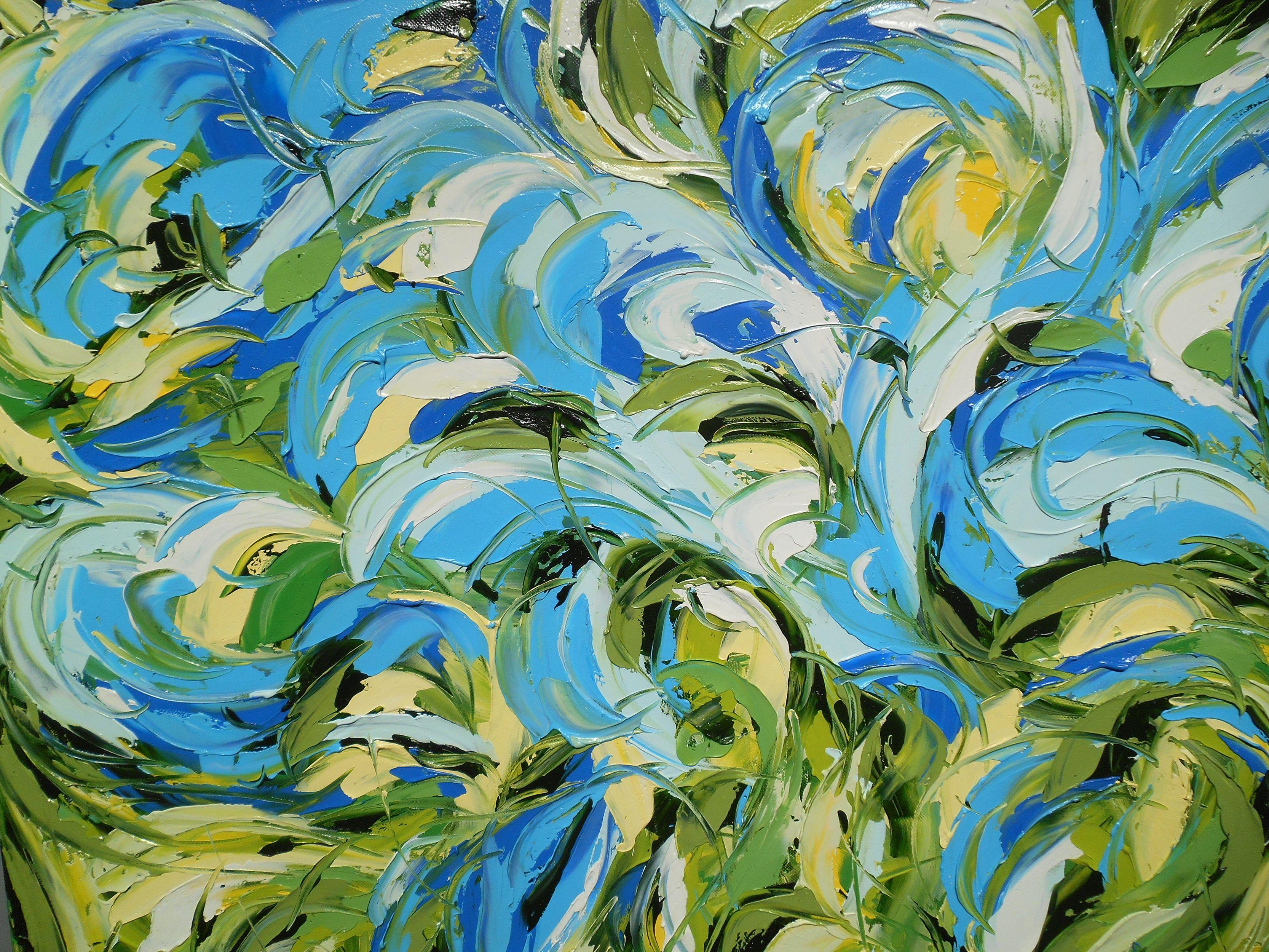 UNFURL, Pittura, Olio su tela in vendita 2